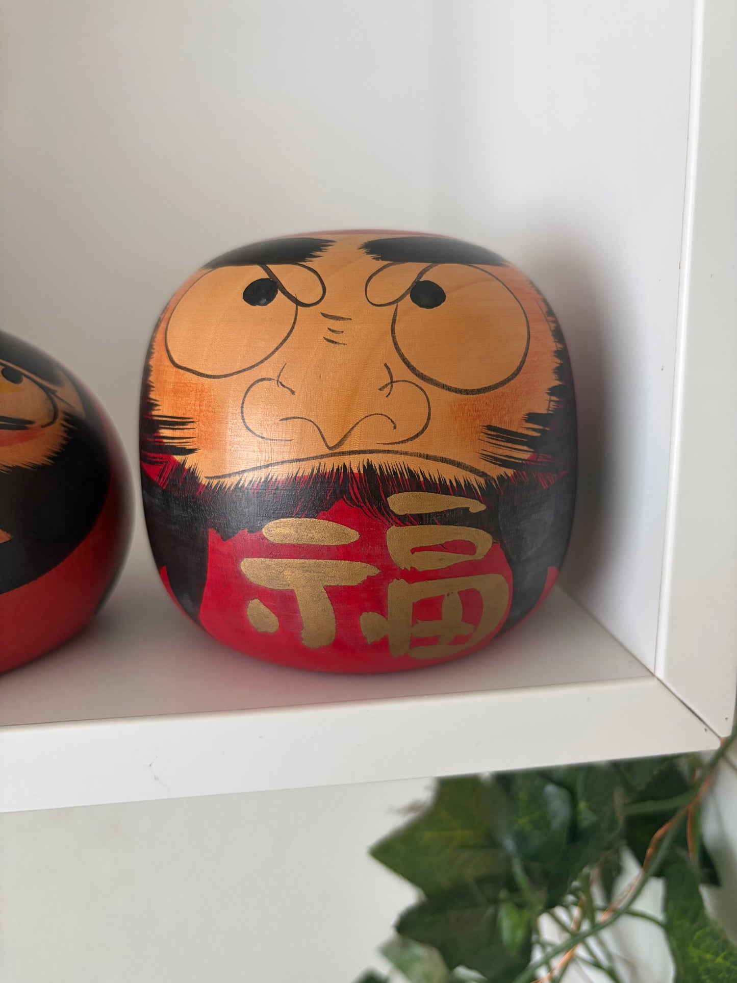 Complete first edition collection of 10 Daruma kokeshi by the Sony Family Club
