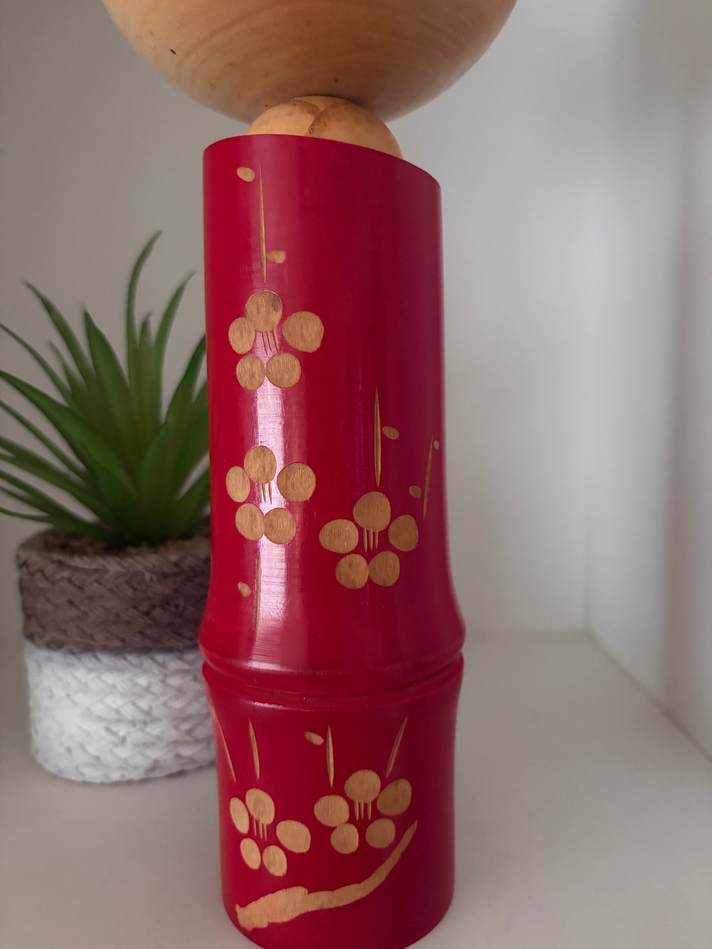 vintage sosaku kokeshi by Kazuo Takamizawa (1927-).