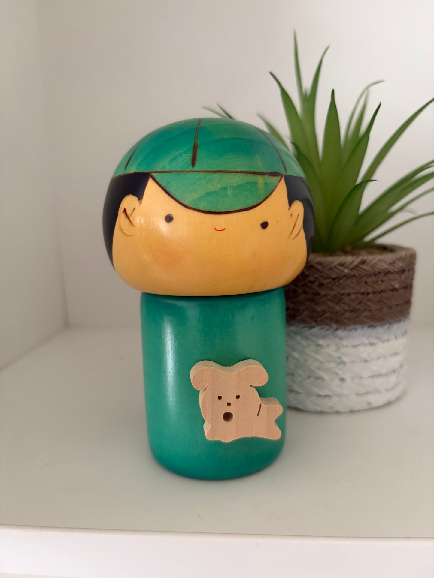 Rare vintage sosaku kokeshi by Usaburo
