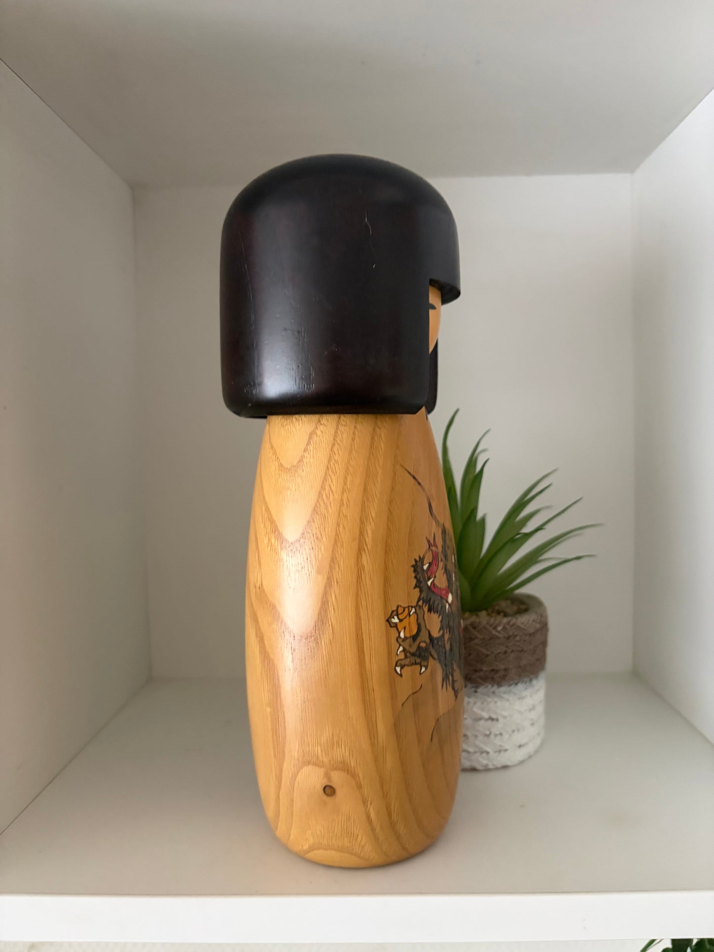 Vintage Gumma kokeshi by Usaburo
