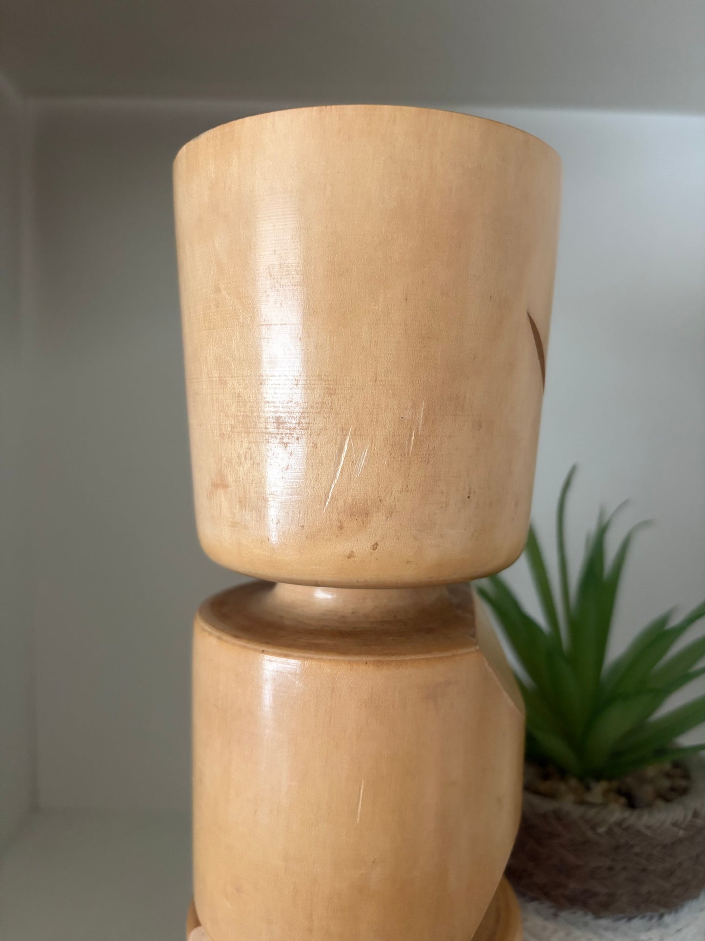 Rare vintage Sosaku kokeshi by Tanaka Harumasa (1916-1966)