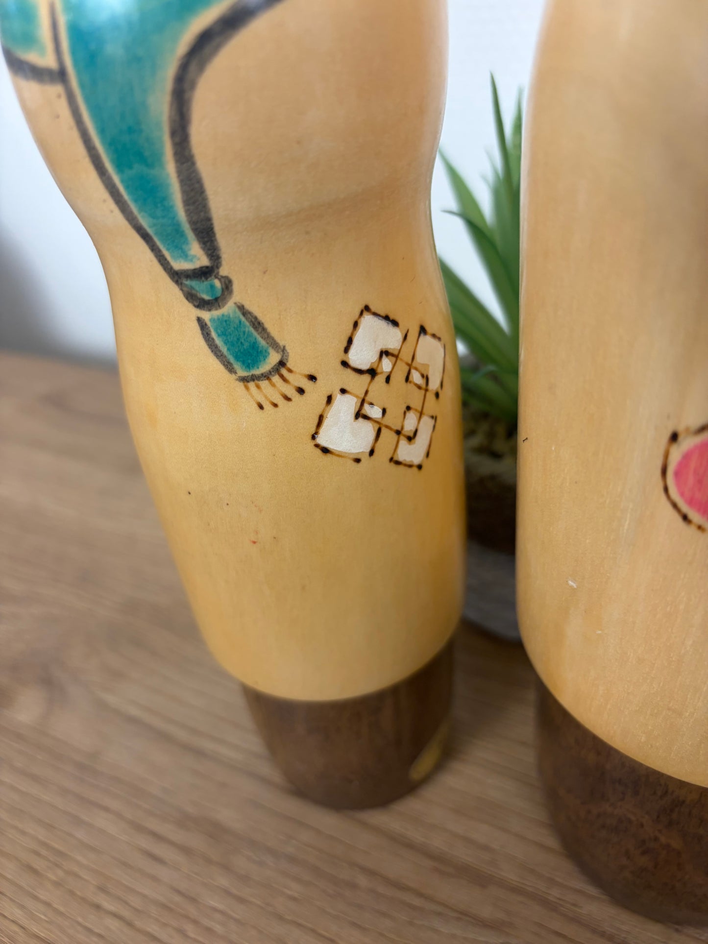 Rare set of Sosaku kokeshi by Kaganuma Masayuki - Mother and child