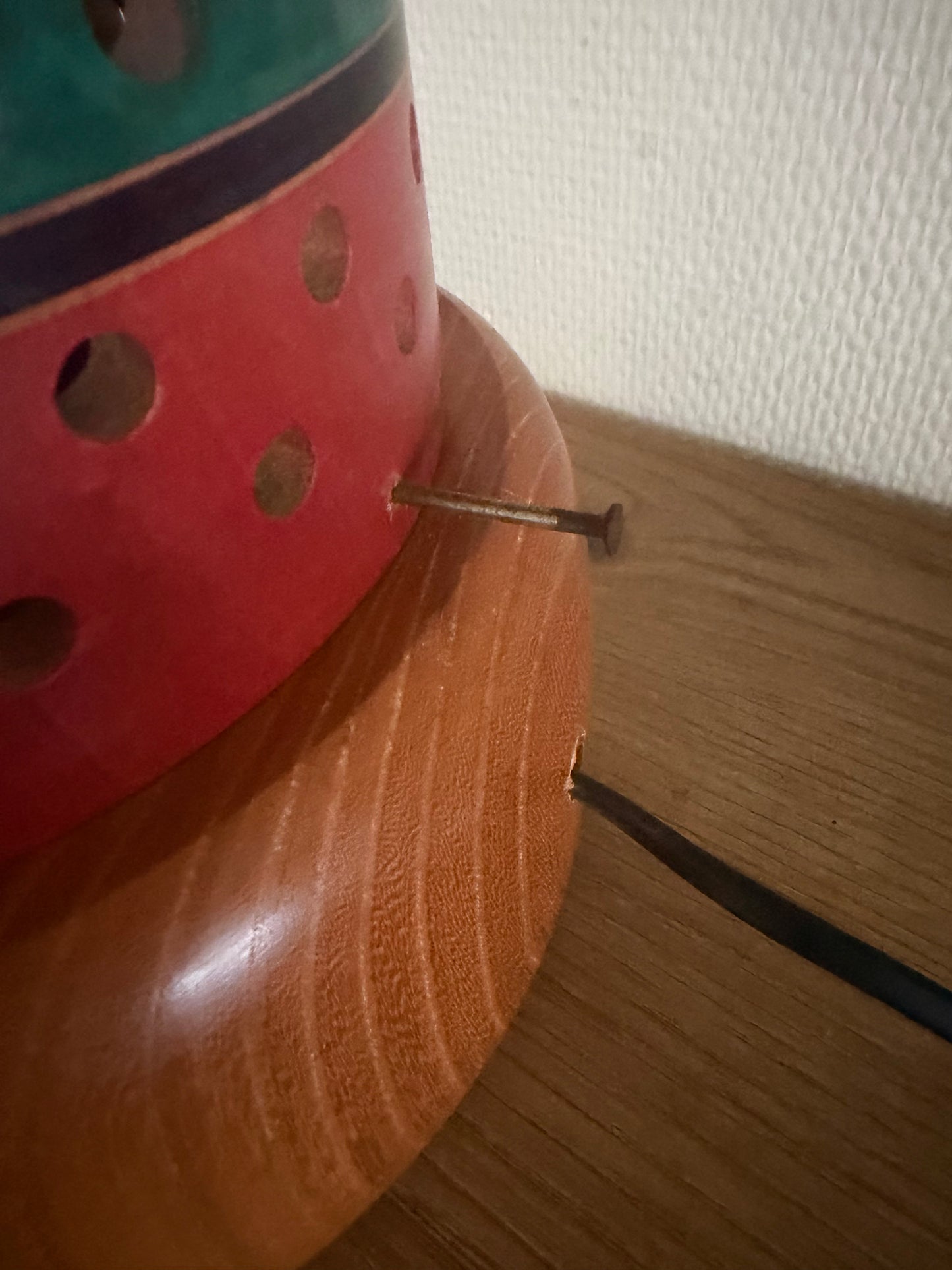 Exclusive one of kind Tsuchiyu kokeshi lamp by Yukinori Chennoh!