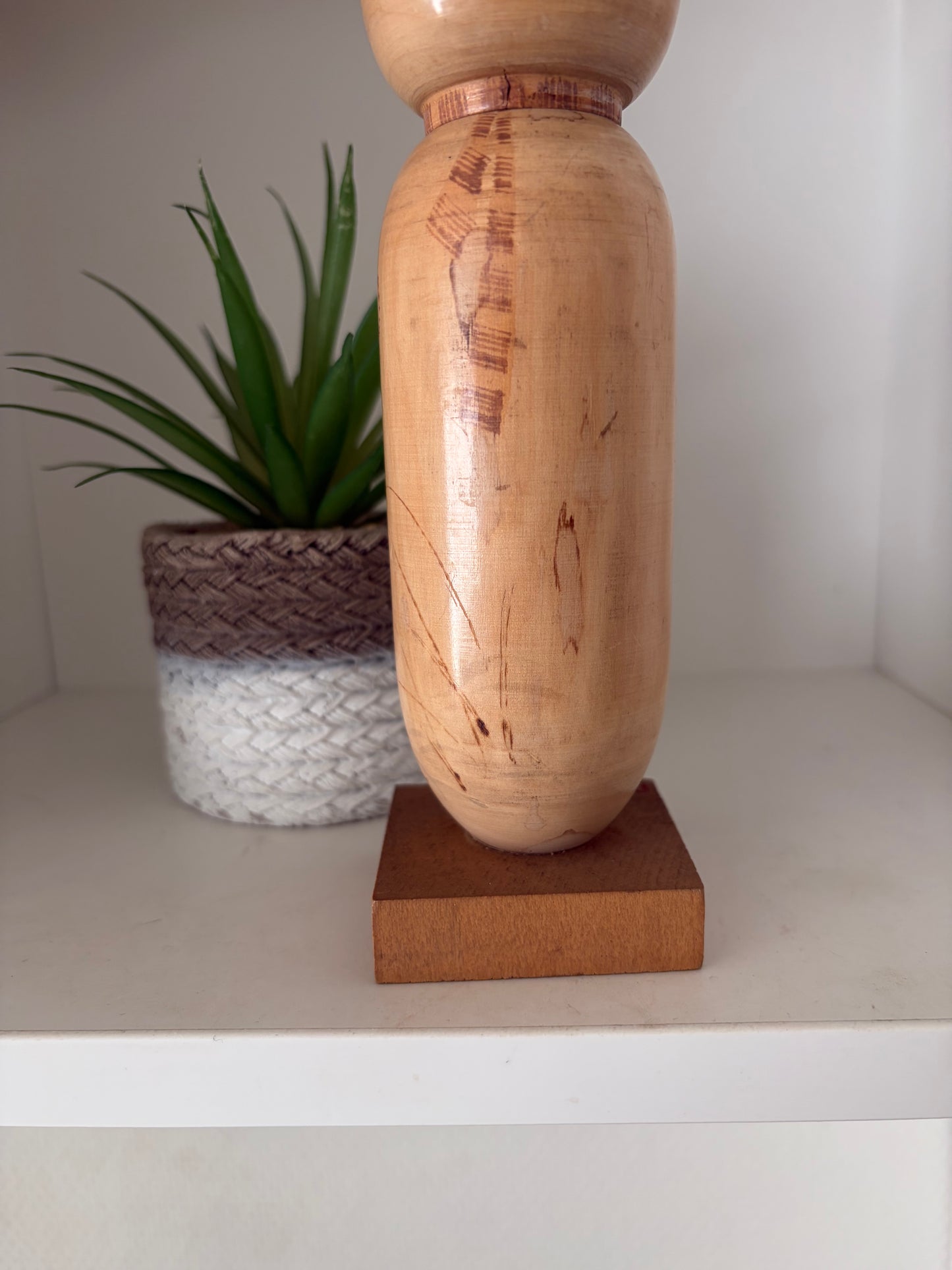 Vintage Sosaku kokeshi by Kishi Sadao