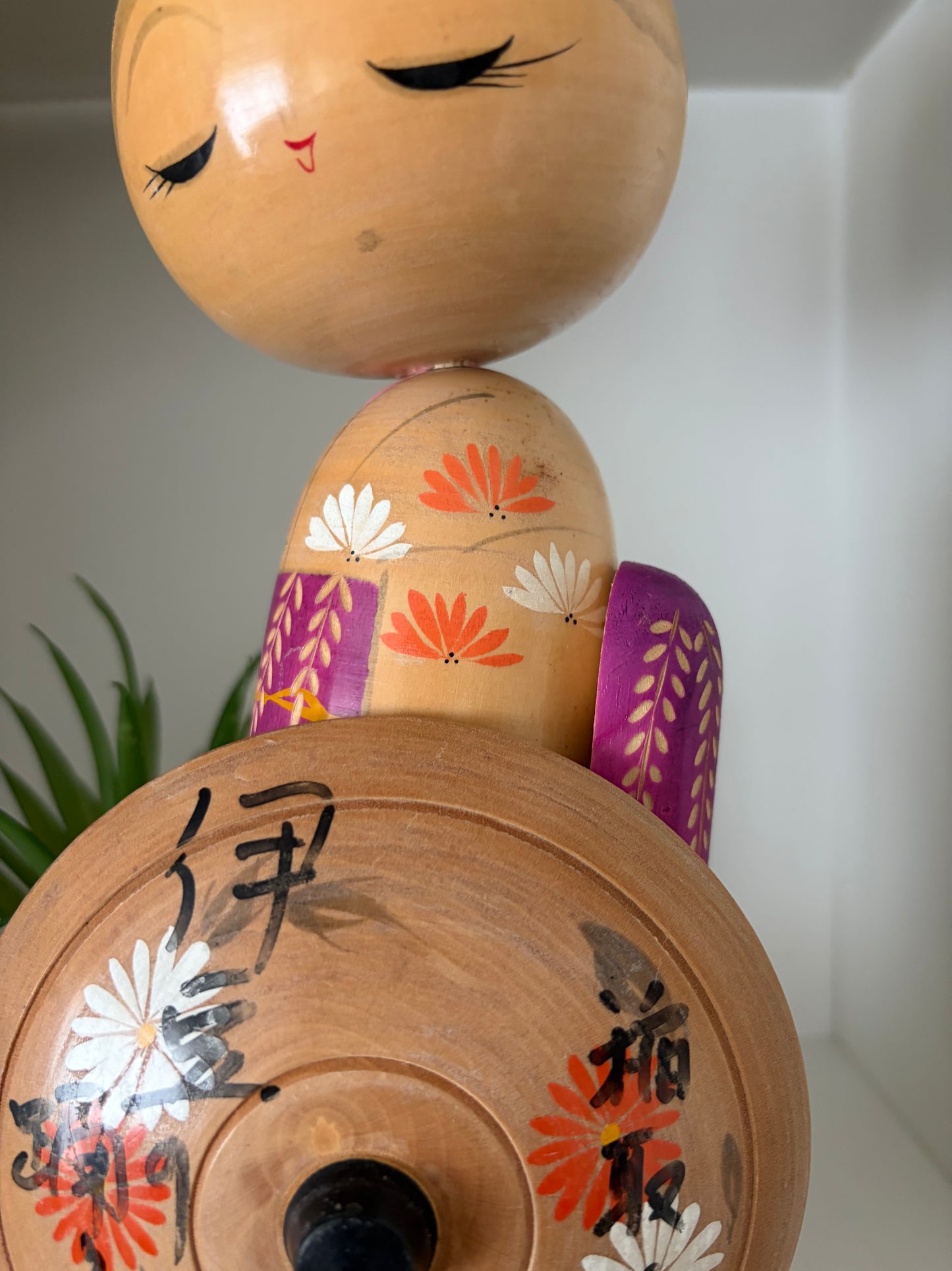 Vintage Sosaku kokeshi by Sadao Kishi (1932-1998)