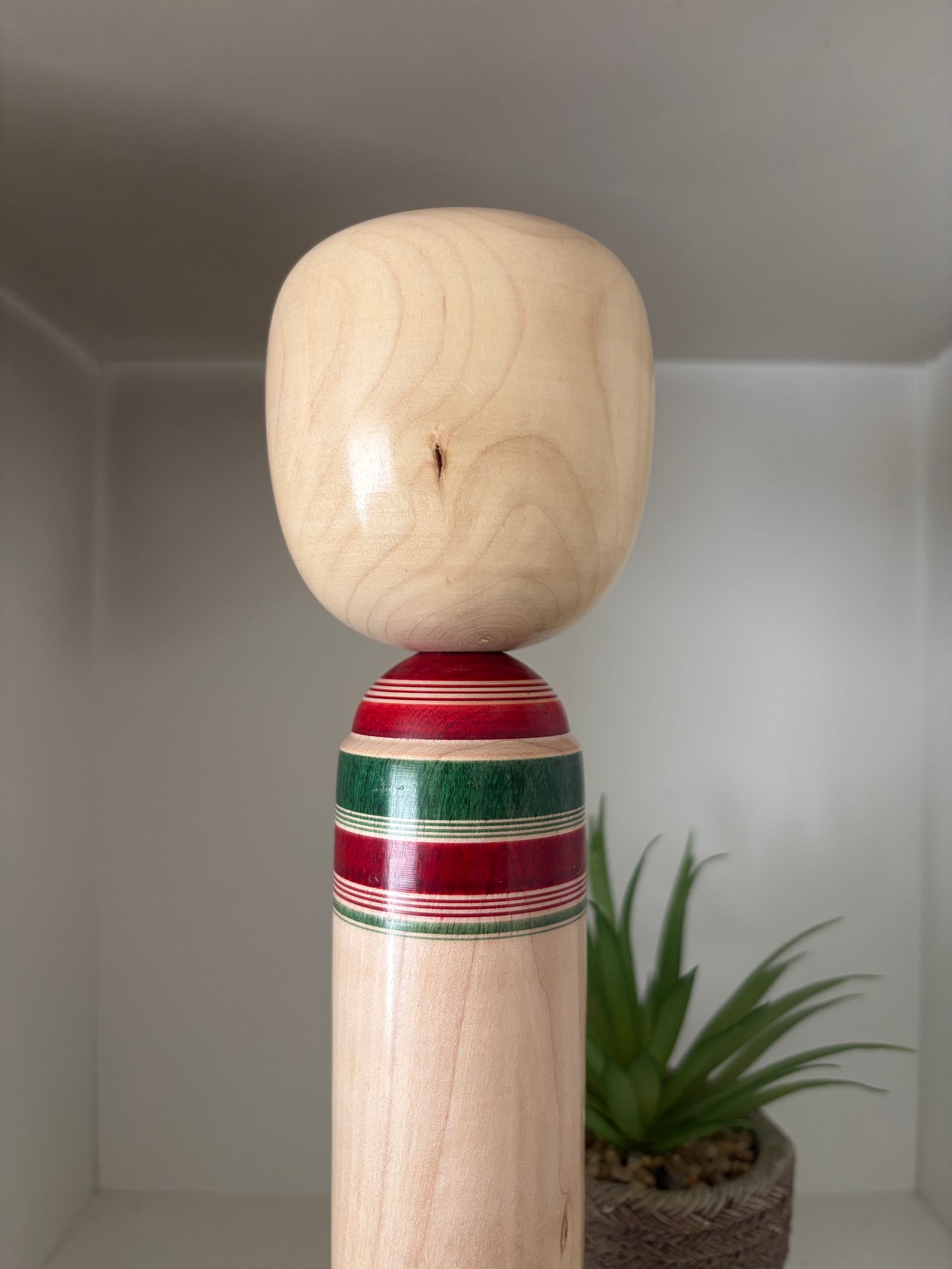 Vintage traditional Yamagata - Sakunami kei kokeshi by Kano Yasushi (1921- 2010)
