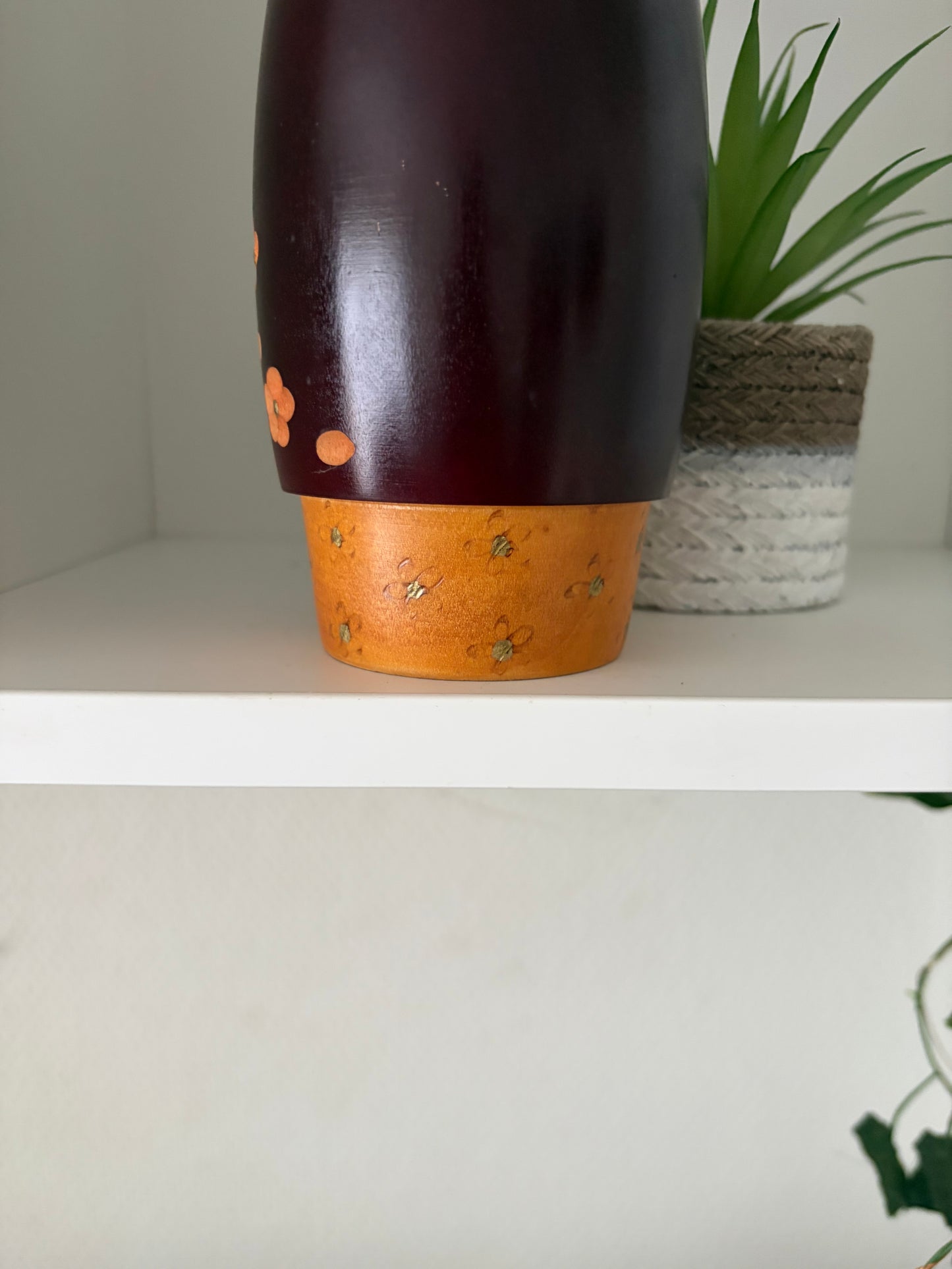 Rare Vintage Sosaku kokeshi by Aoki Ryoka (1931-)