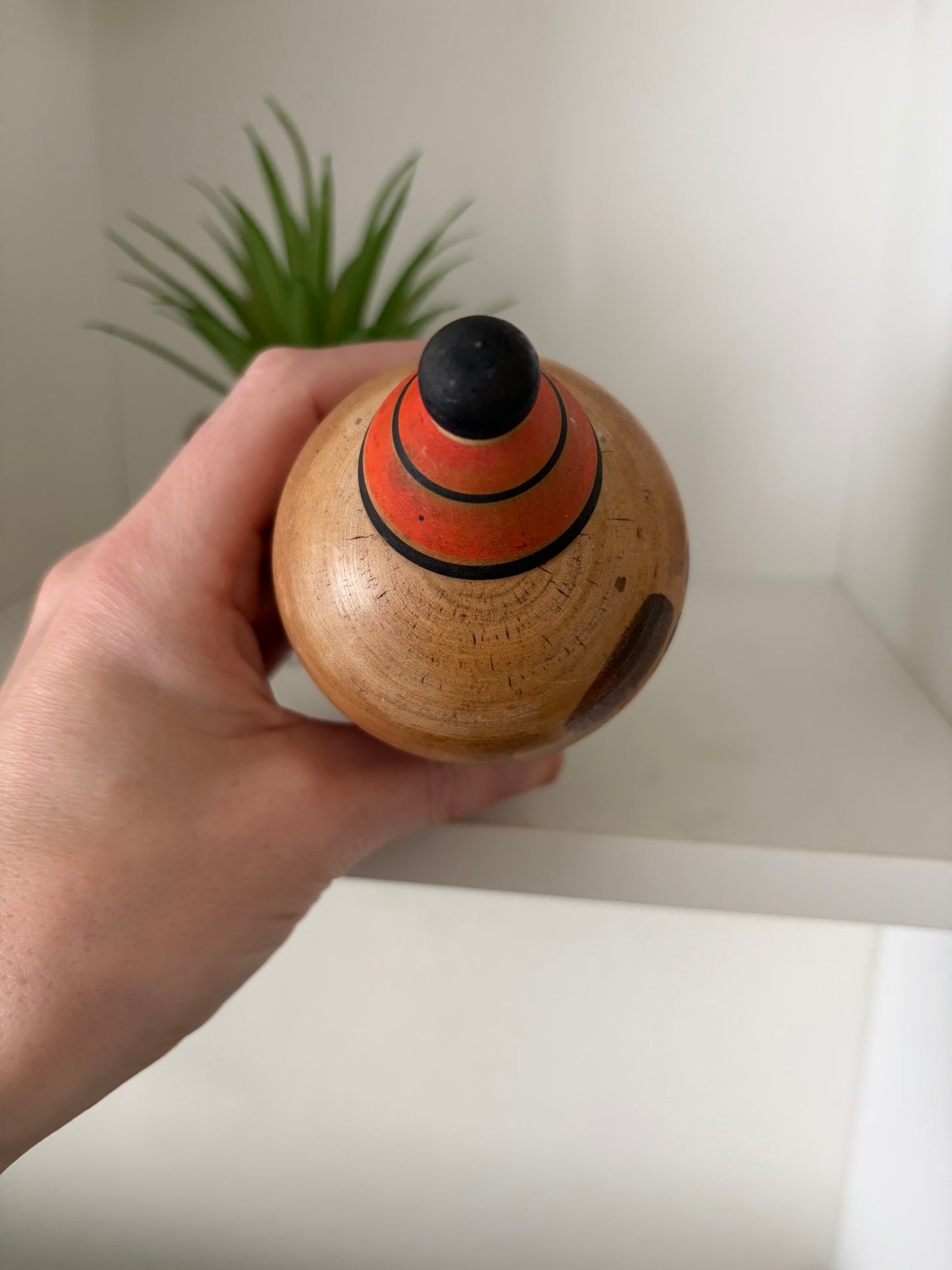 Rare Vintage Creative Kokeshi by renowned artisan Ikuyoshi Yokozuka