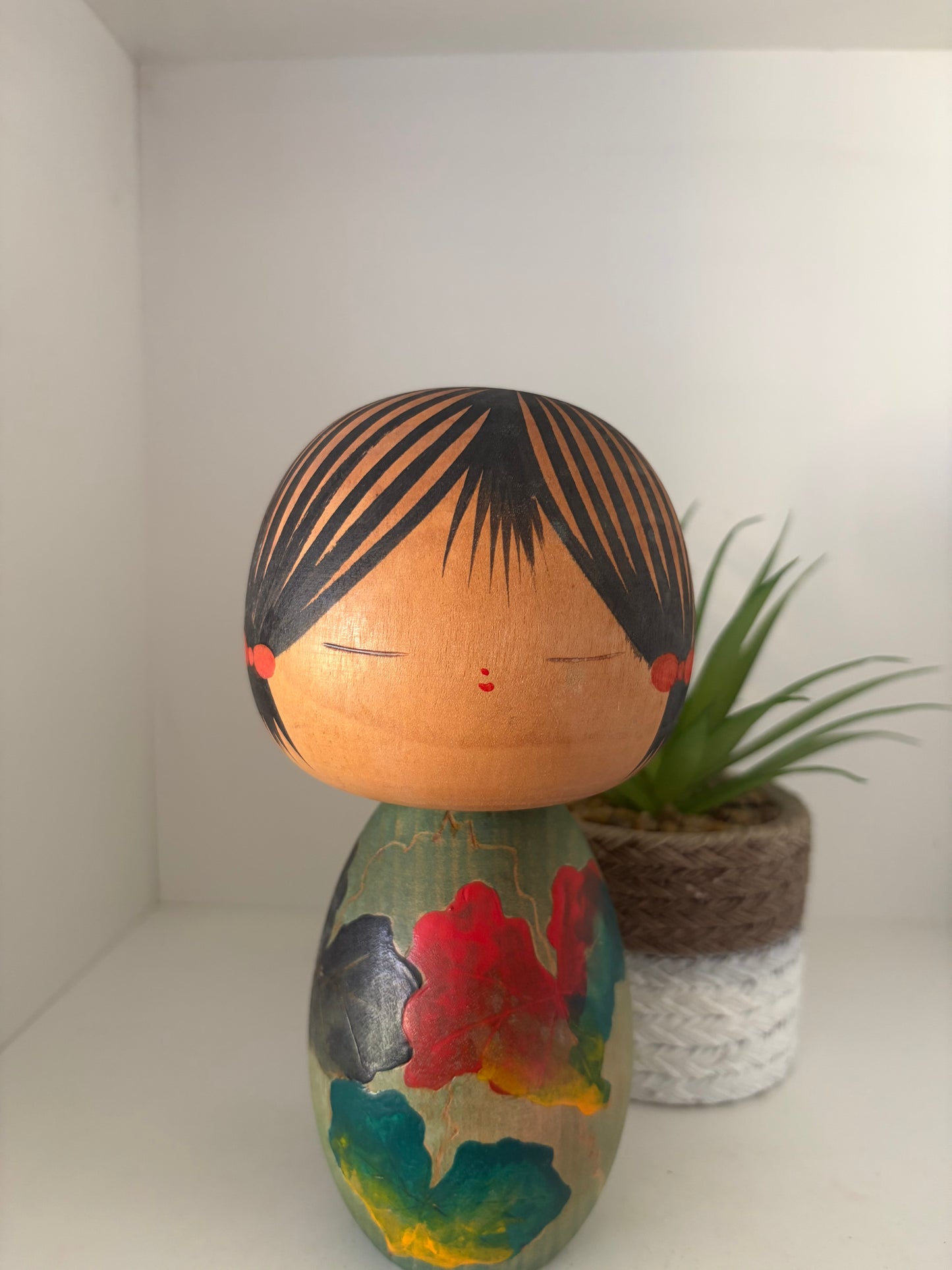 Vintage creative kokeshi by Yuji Kawase (1938-)