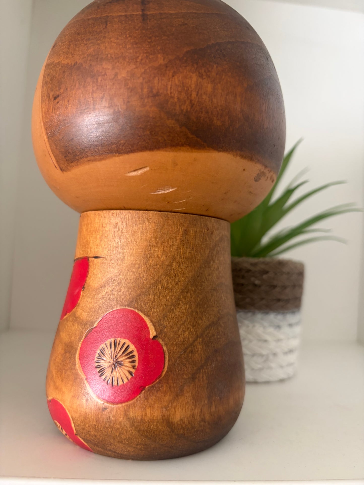 Rare vintage Sosaku kokeshi by Toa Sekiguchi (1942-)