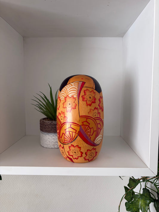 Vintage Sosaku Kokeshi by Miyashita Hajime (1940-)