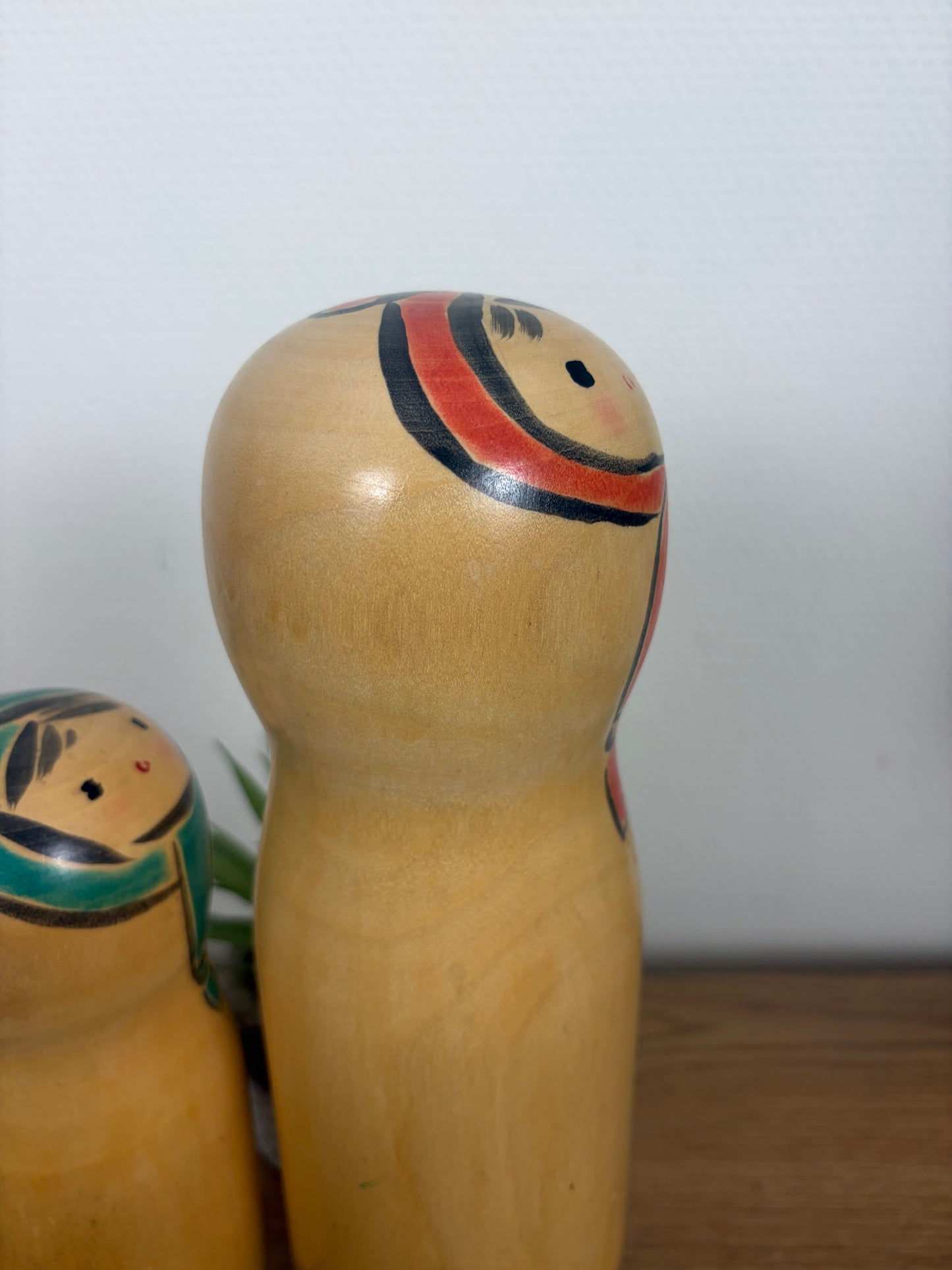 Rare set of Sosaku kokeshi by Kaganuma Masayuki - Mother and child