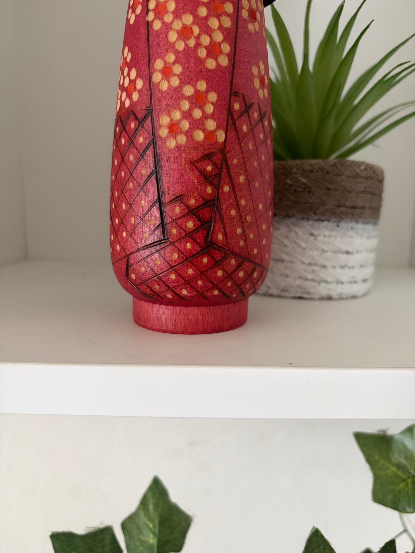 Vintage Gumma kokeshi by Kazuo Takamizawa