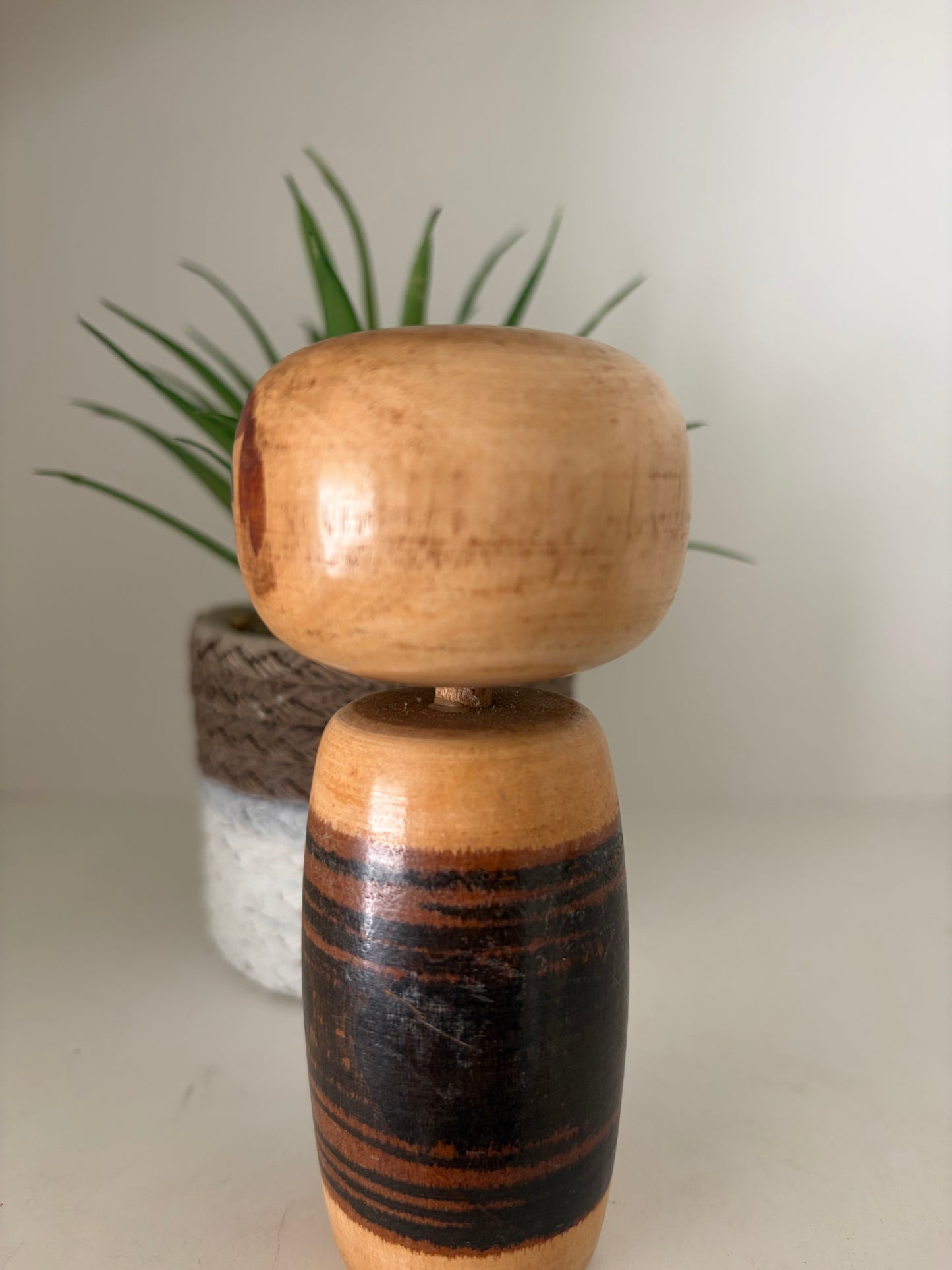 Rare Vintage Creative Kokeshi by renowned artisan Ikuyoshi Yokozuka