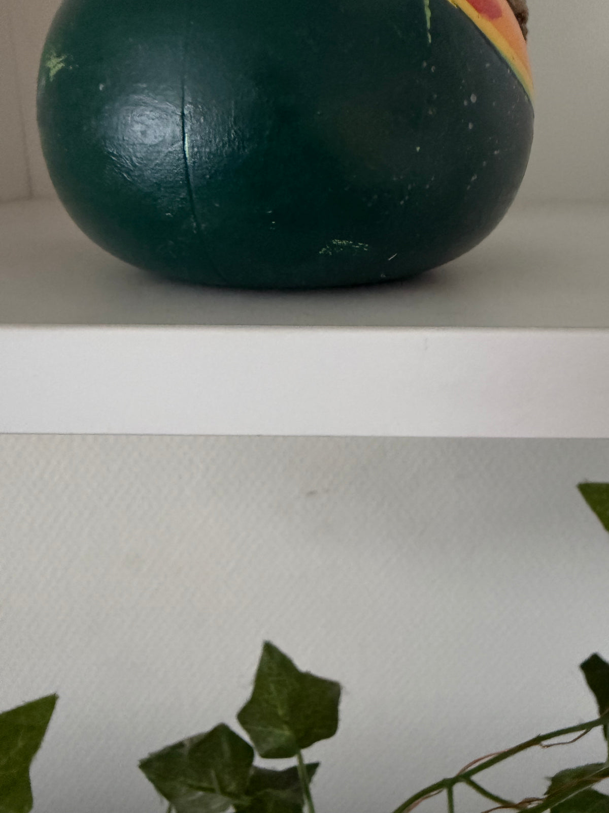 Rare vintage pumpkin kokeshi by Hiroe Fukushima