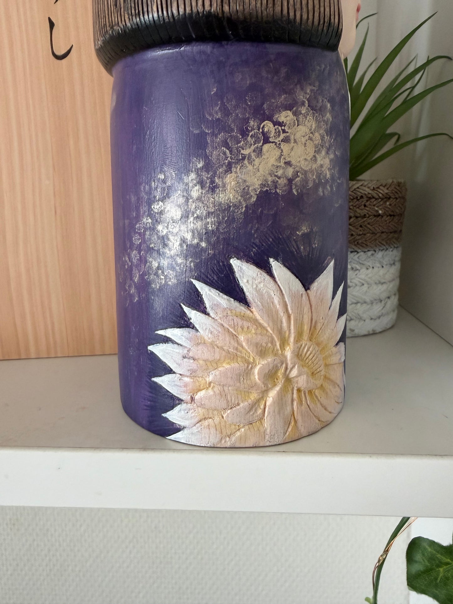 Exclusive one off a kind kokeshi by Nagisa Hirano!