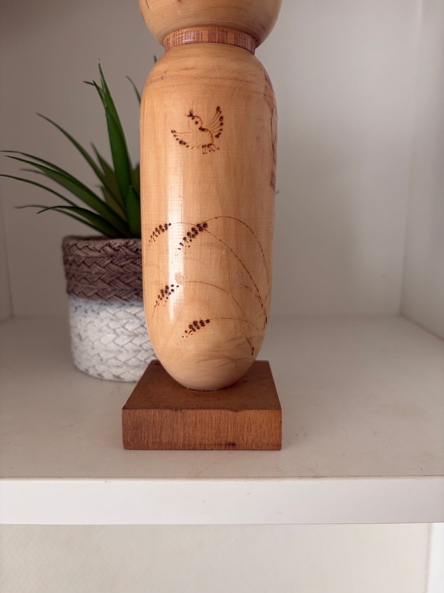 Vintage Sosaku kokeshi by Kishi Sadao