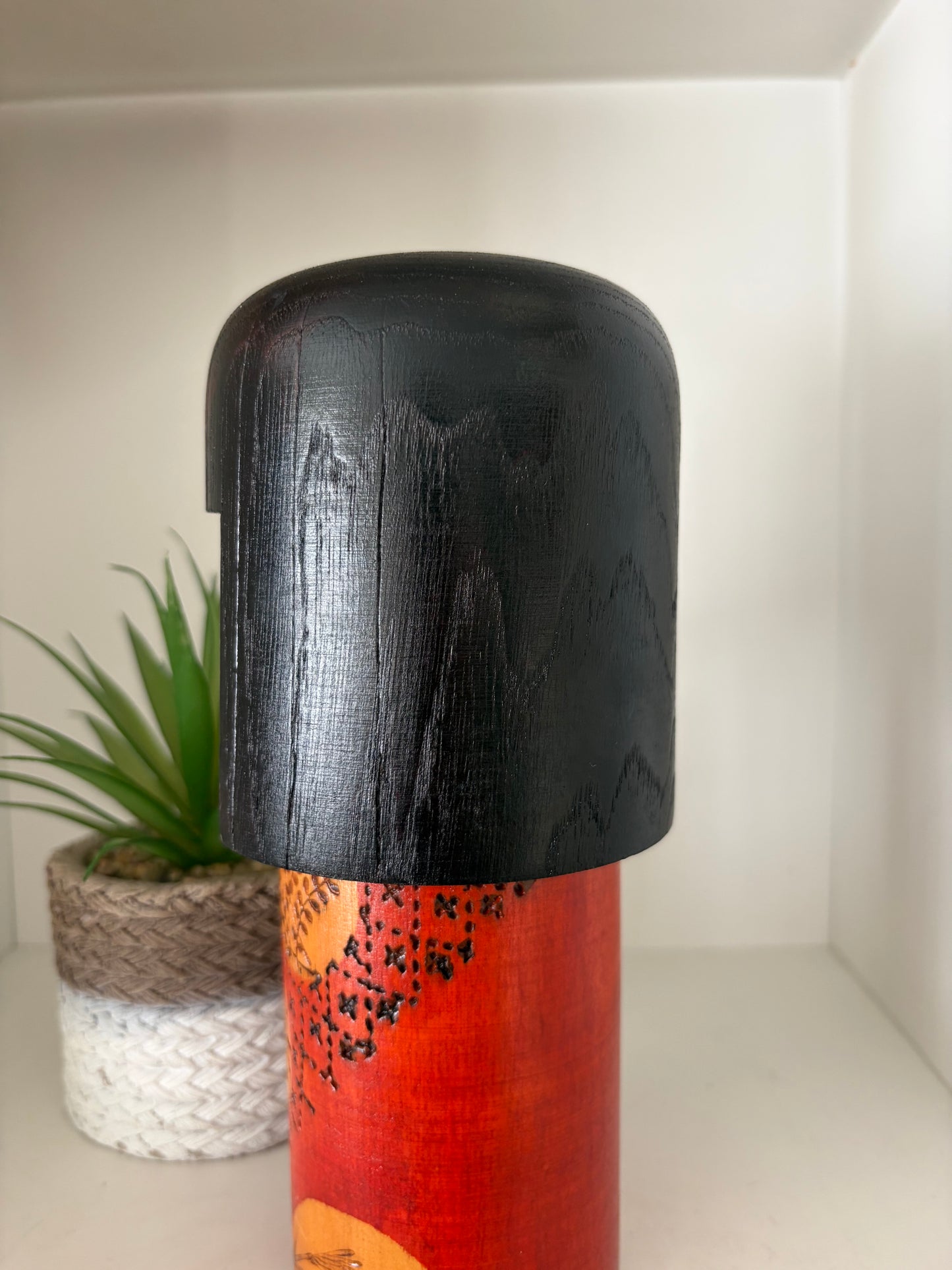Vintage Gumma kokeshi by Kazuo Takamizawa (1927-)