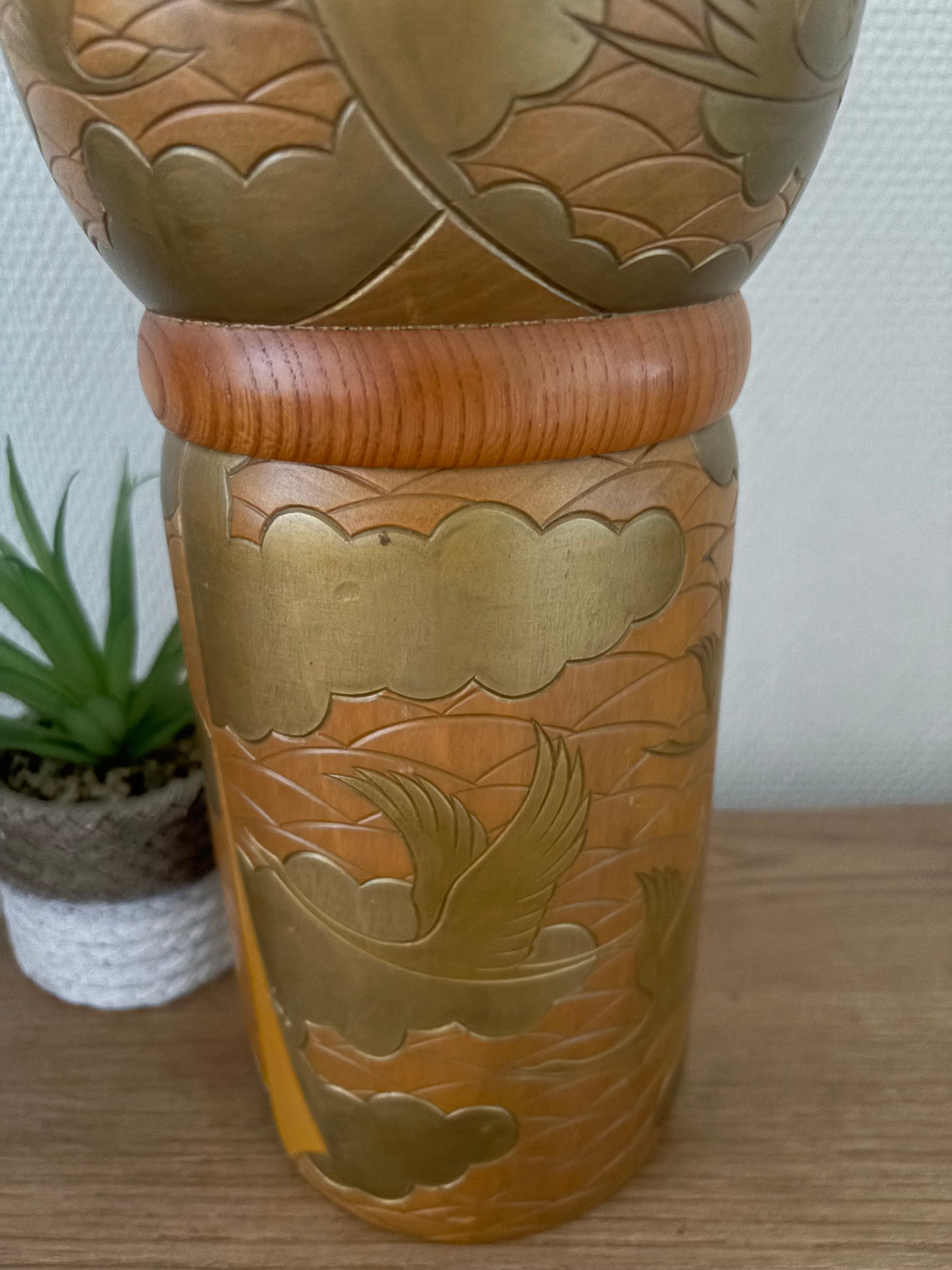 Rare vintage Sosaku kokeshi by Takashi Yoshida (1948-2007)