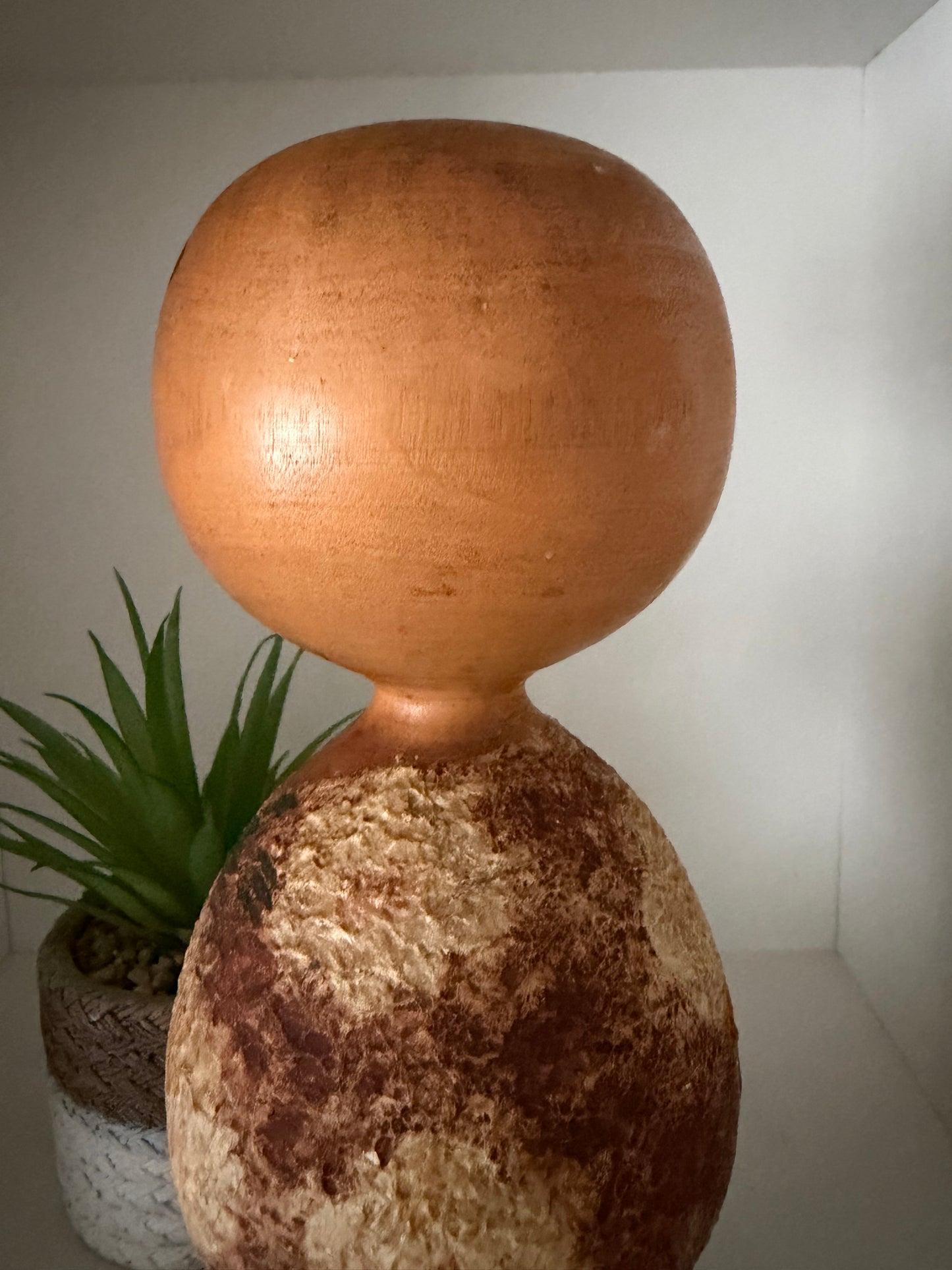 Rare vintage Sosaku kokeshi by Masao Watanabe (1917-2007)