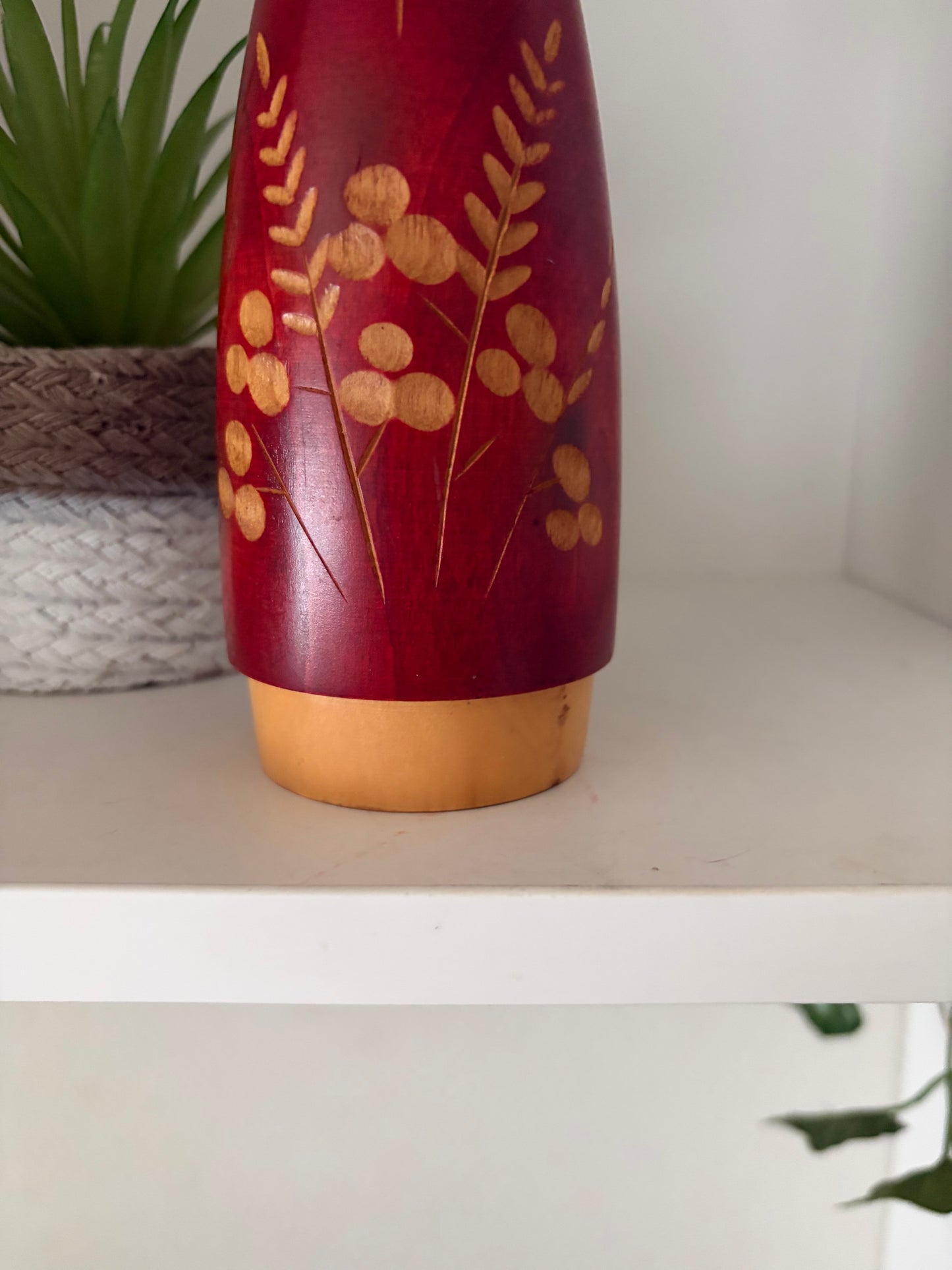 Vintage Sosaku kokeshi by Fujikawa Masae (1942-2015)