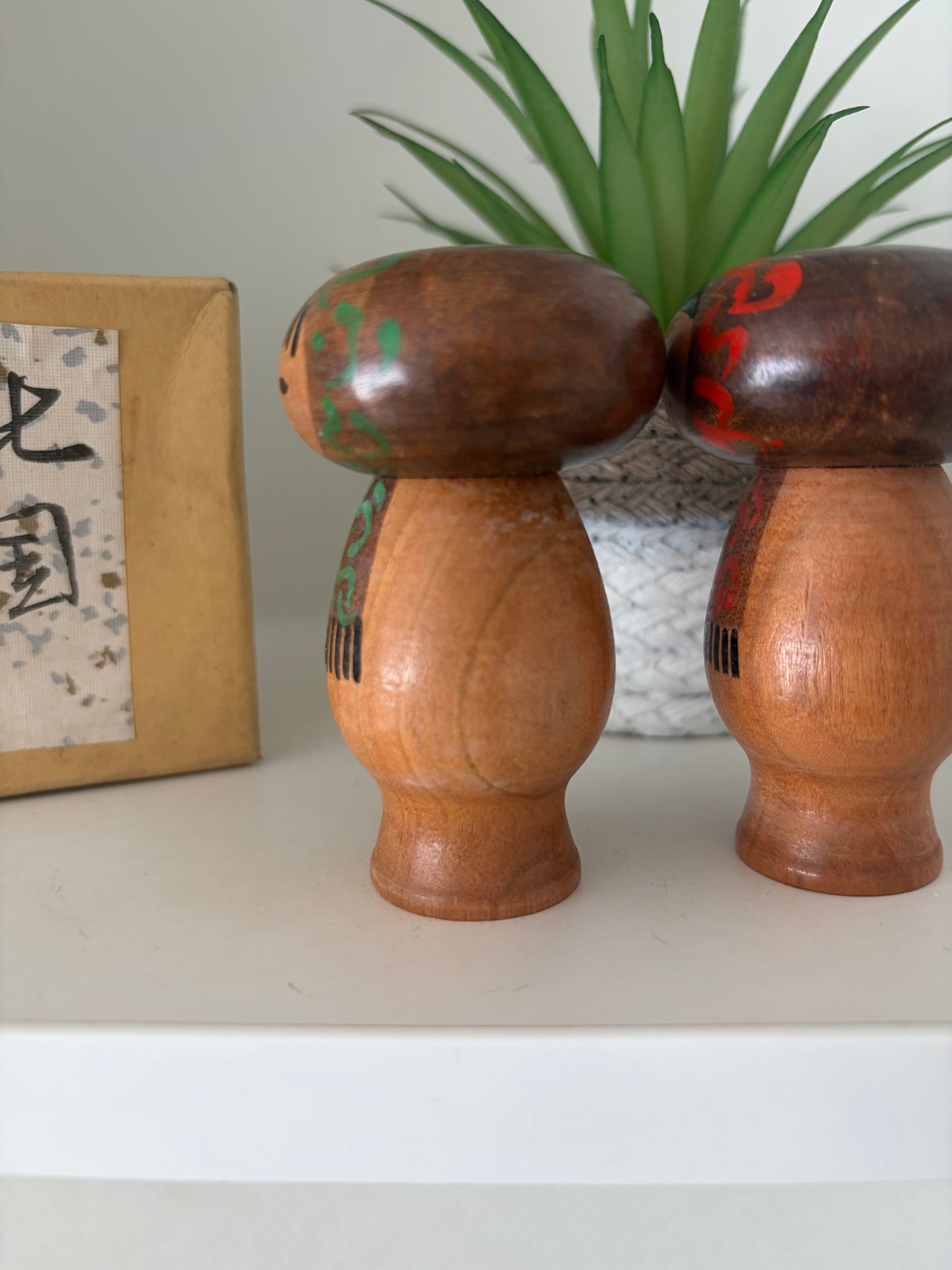 Vintage set Sosaku kokeshi by Kato Masami (1925-)