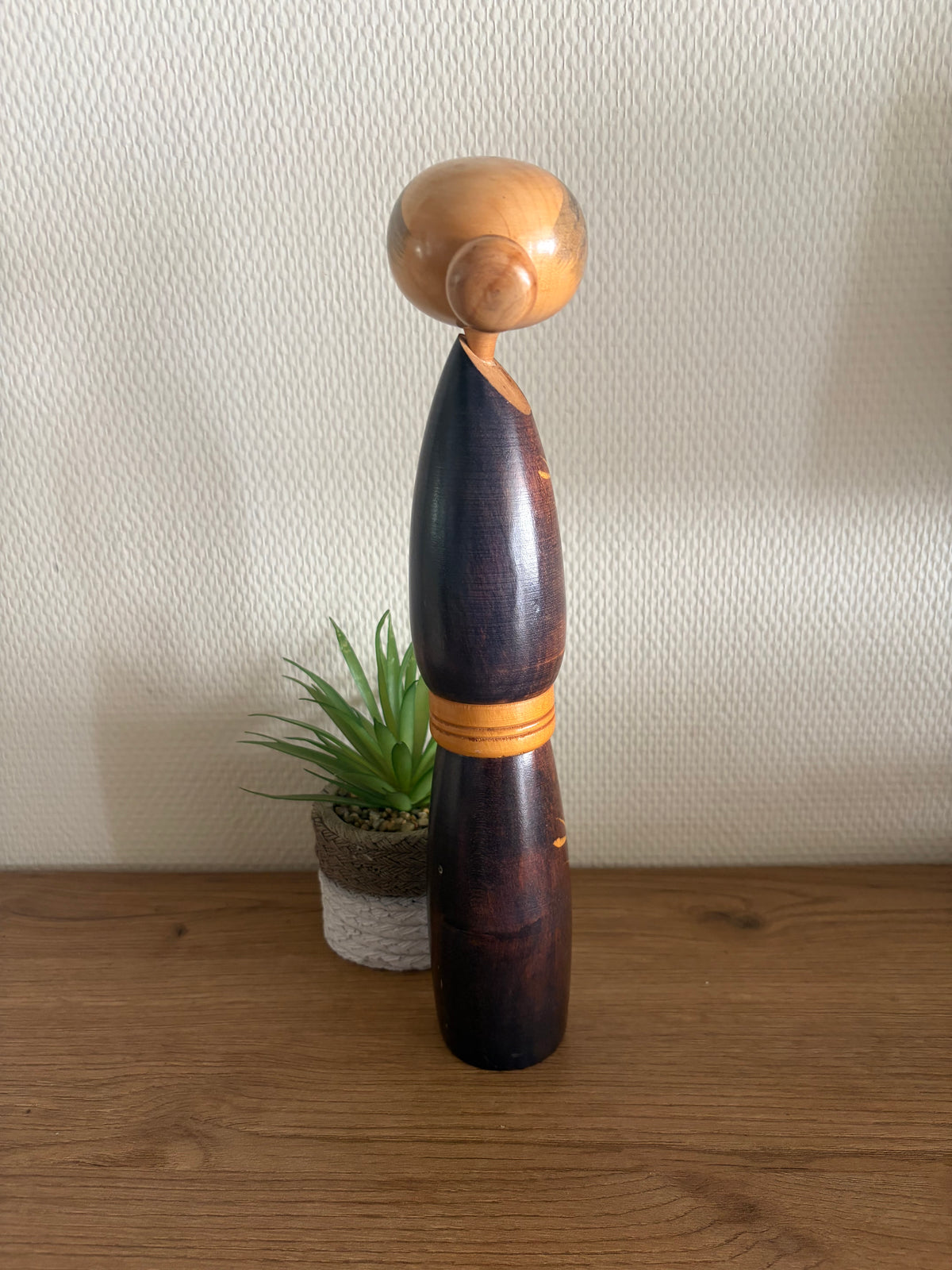 Vintage Sosaku kokeshi by Sato Suigai (1920-)
