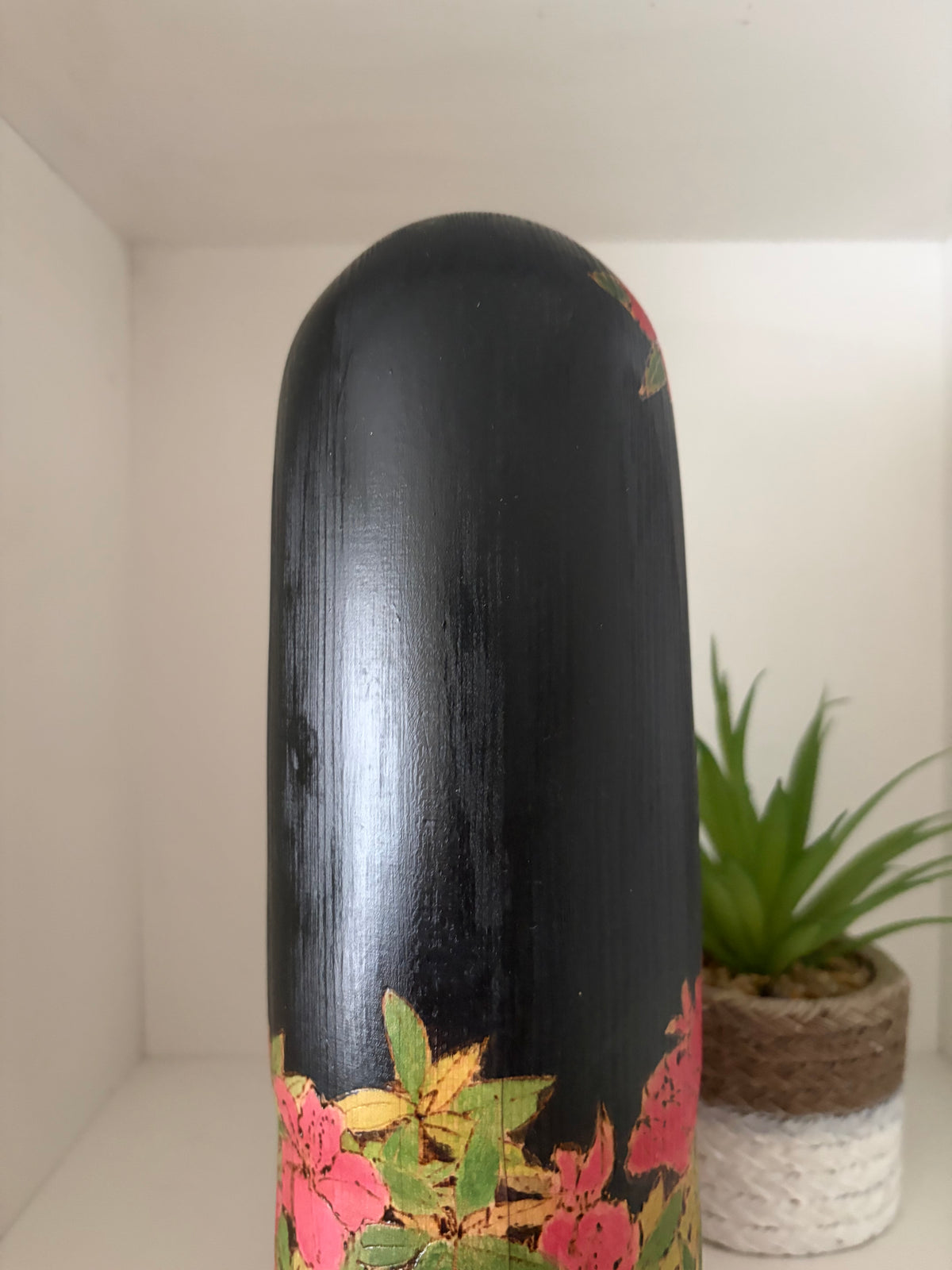 Exclusive one of a kind kokeshi by Yuko Yamazaki
