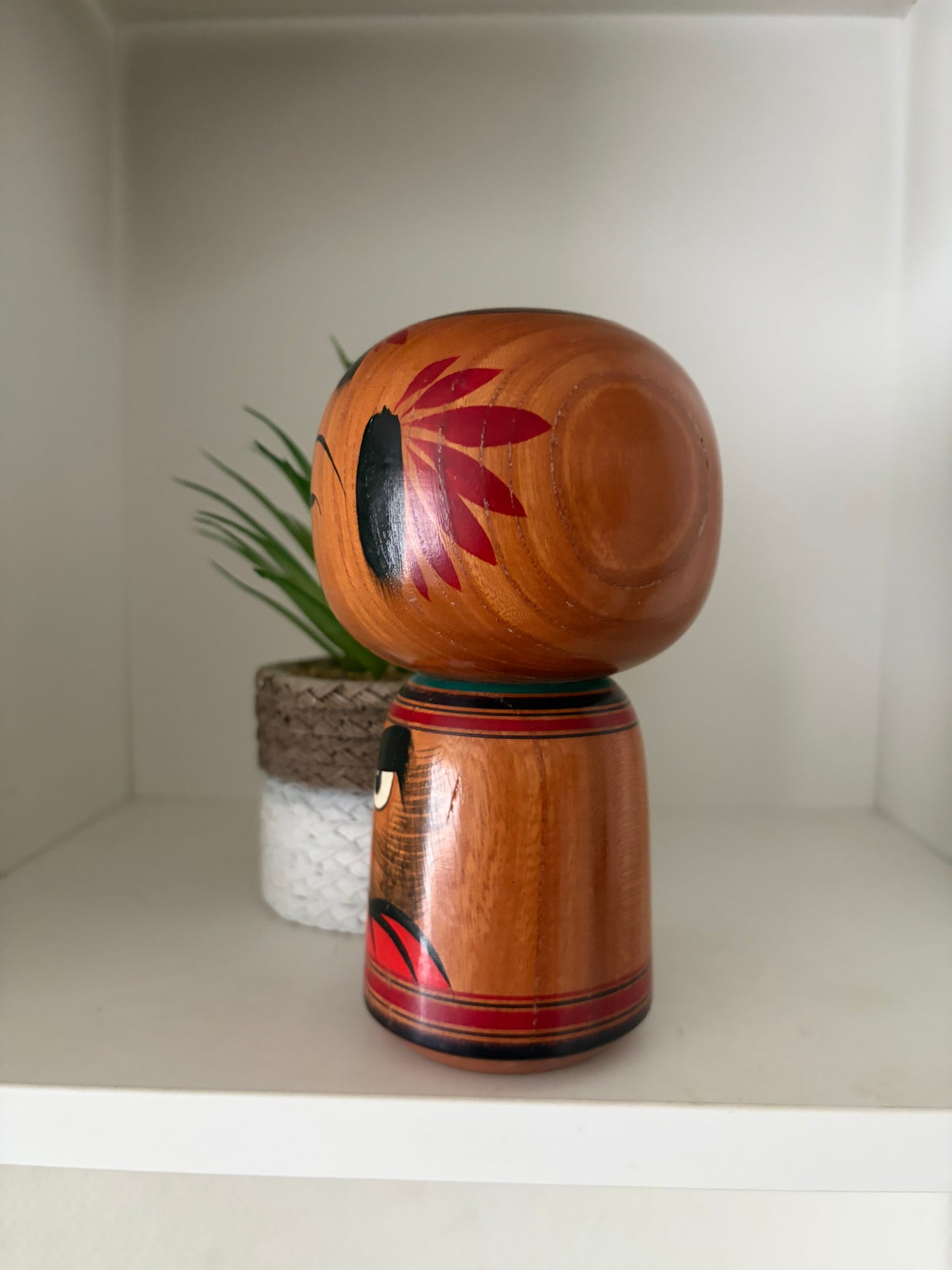 Vintage traditional kokeshi with Daruma