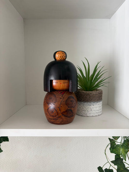 Vintage Gumma kokeshi by Kazuo Takamizawa (1927-)