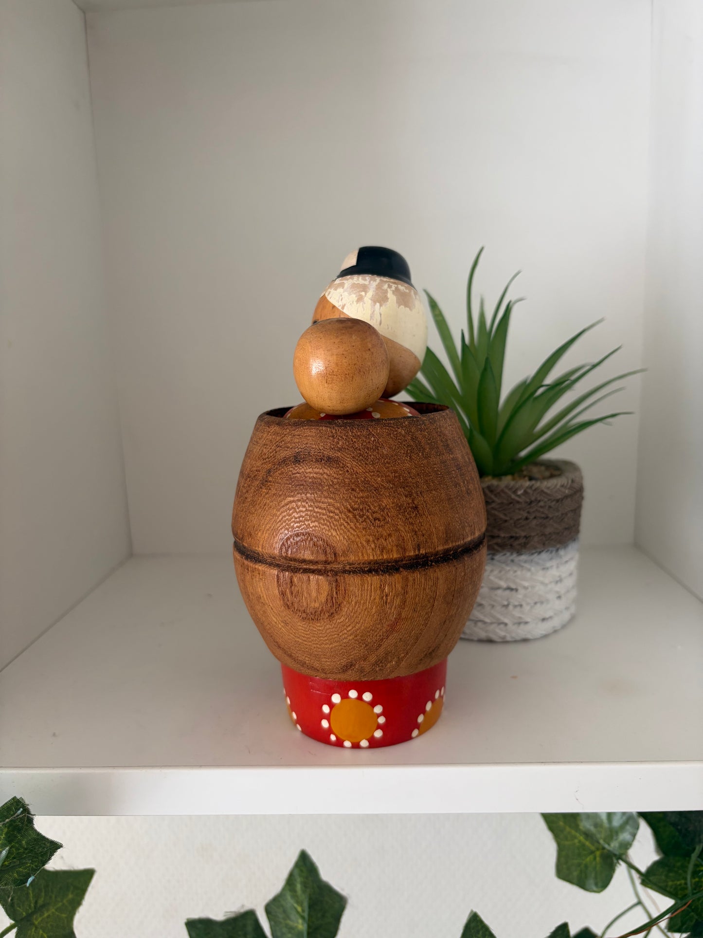 Vintage Sosaku kokeshi Mother and child