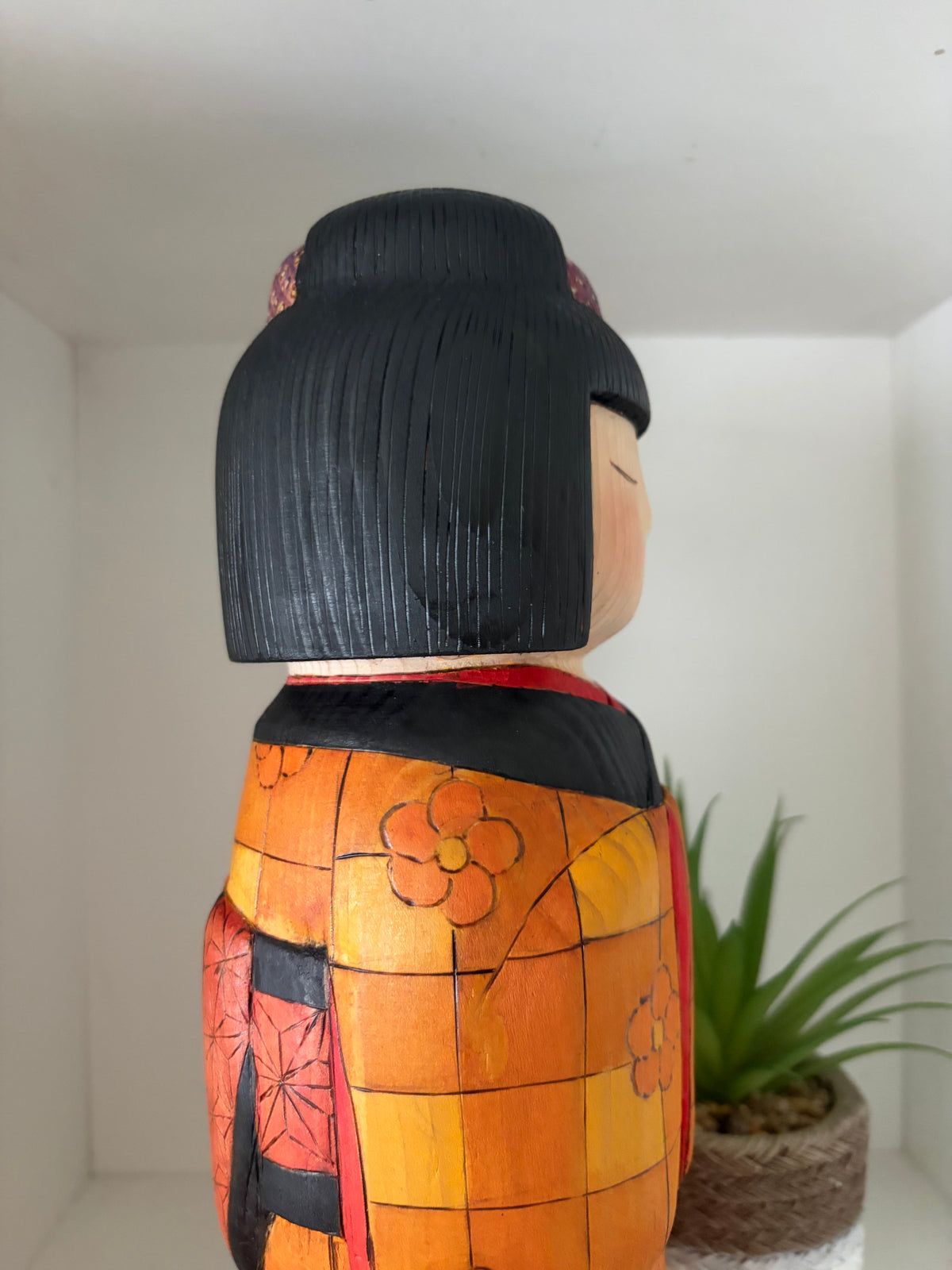 Exclusive one of a kind kokeshi by Yuko Yamazaki