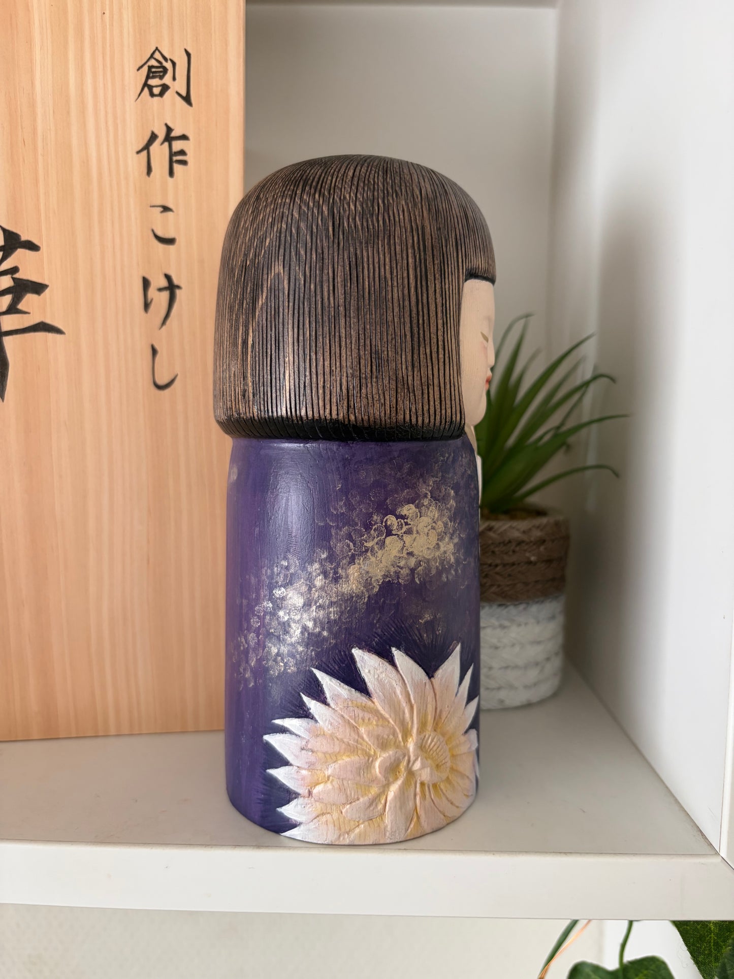 Exclusive one off a kind kokeshi by Nagisa Hirano!