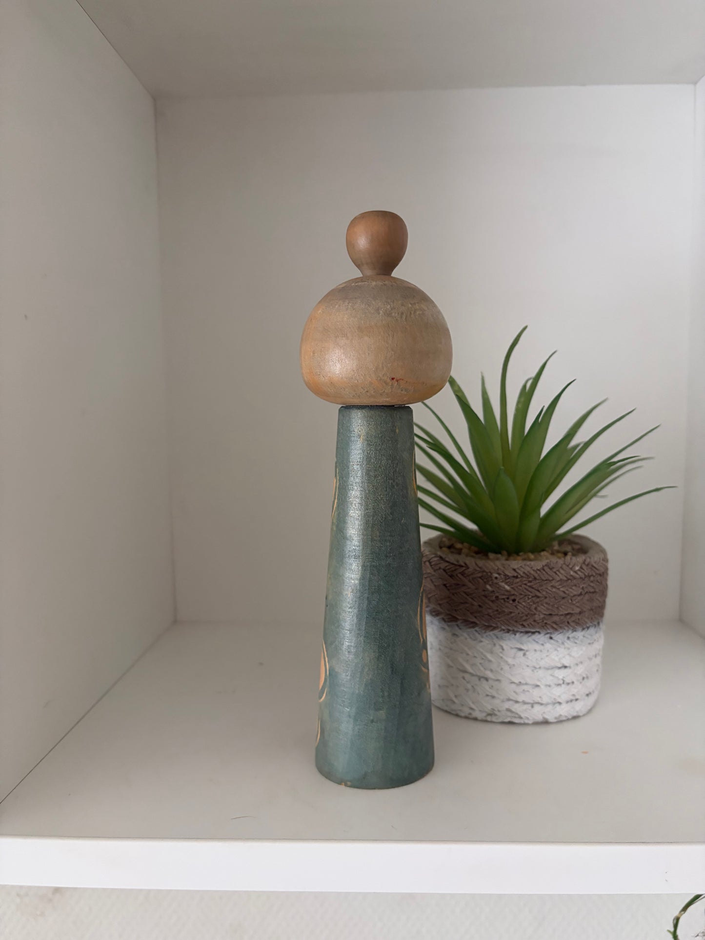 Vintage creative kokeshi by Issetsu Kuribayashi (1924-2011)