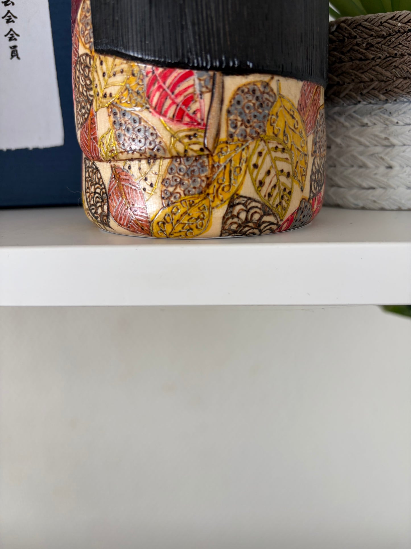 One off a kind Sosaku kokeshi by Megumi Nozawa