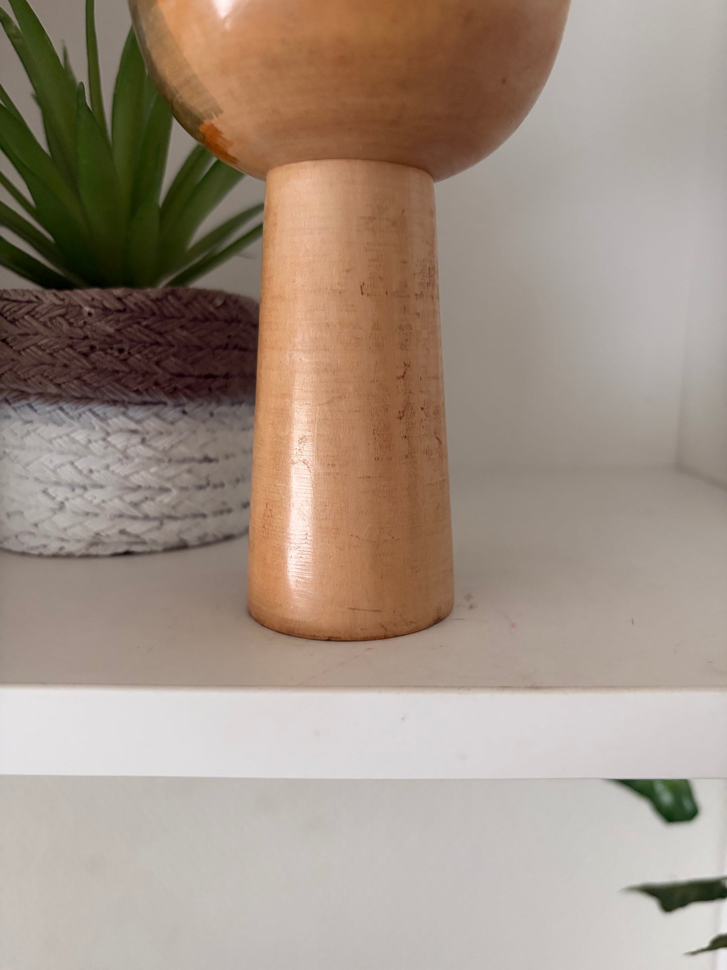 Rare Vintage Creative Kokeshi by renowned artisan Ikuyoshi Yokozuka - Mother and child