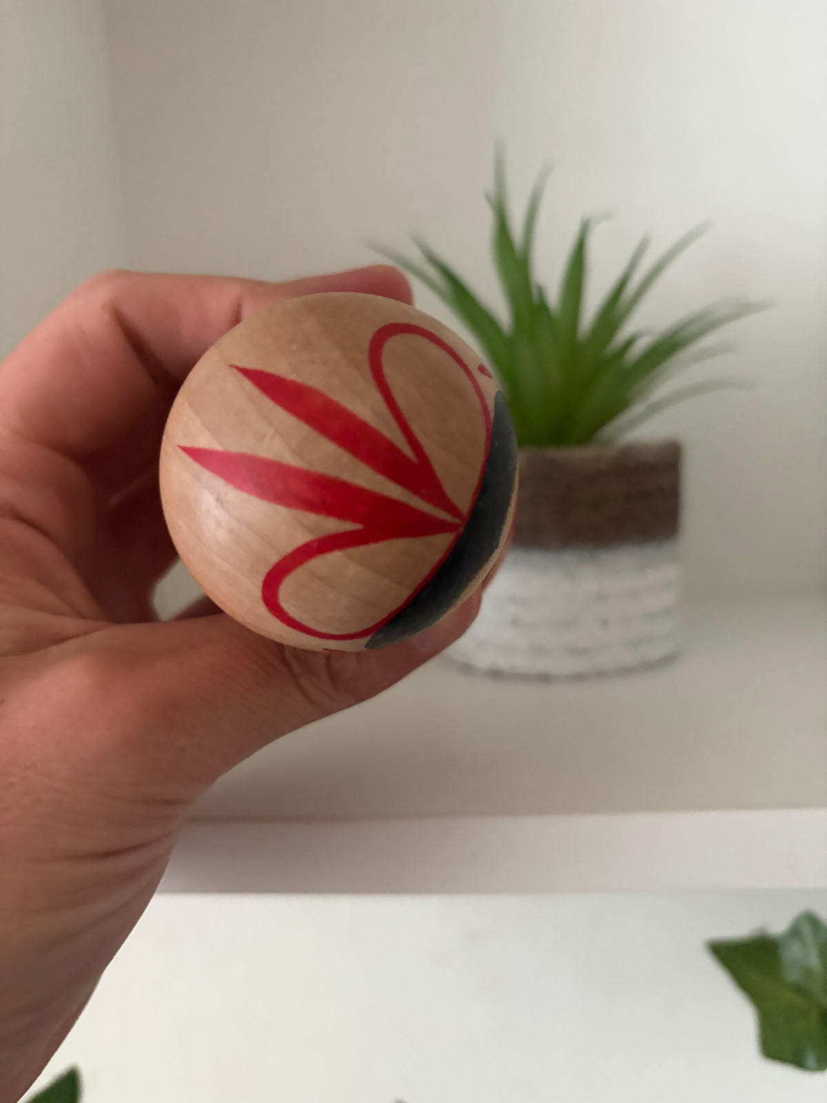 Vintage traditional Kijiyama Kokeshi by Kominami Saburo (1929-2023)
