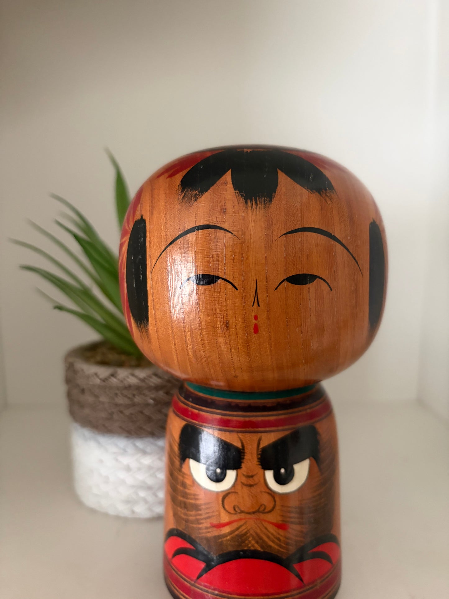Vintage traditional kokeshi with Daruma