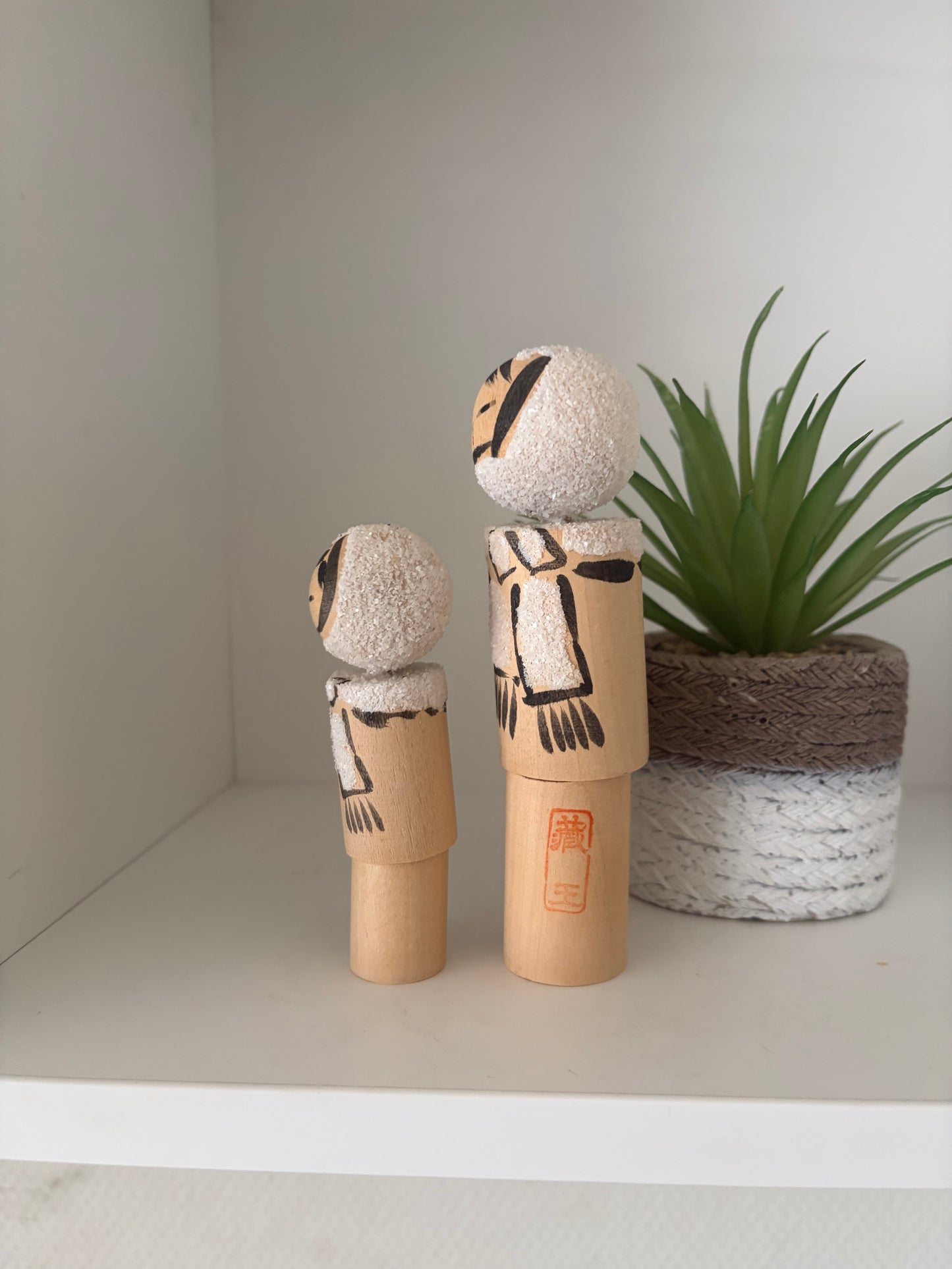 Vintage Mother and Child kokeshi by Kiyohara Takao