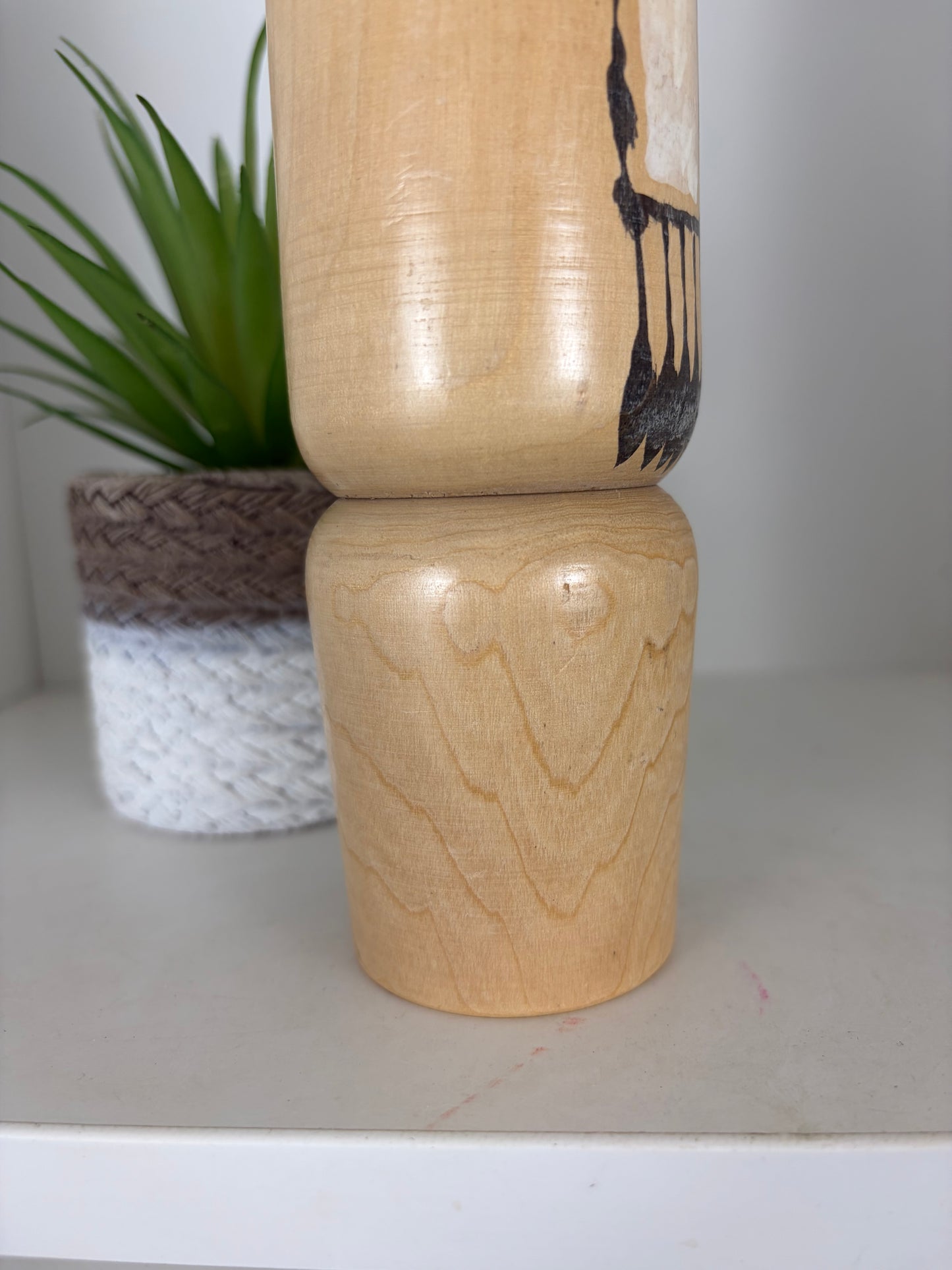 Vintage Sosaku kokeshi by Kiyohara Takao (1916-)