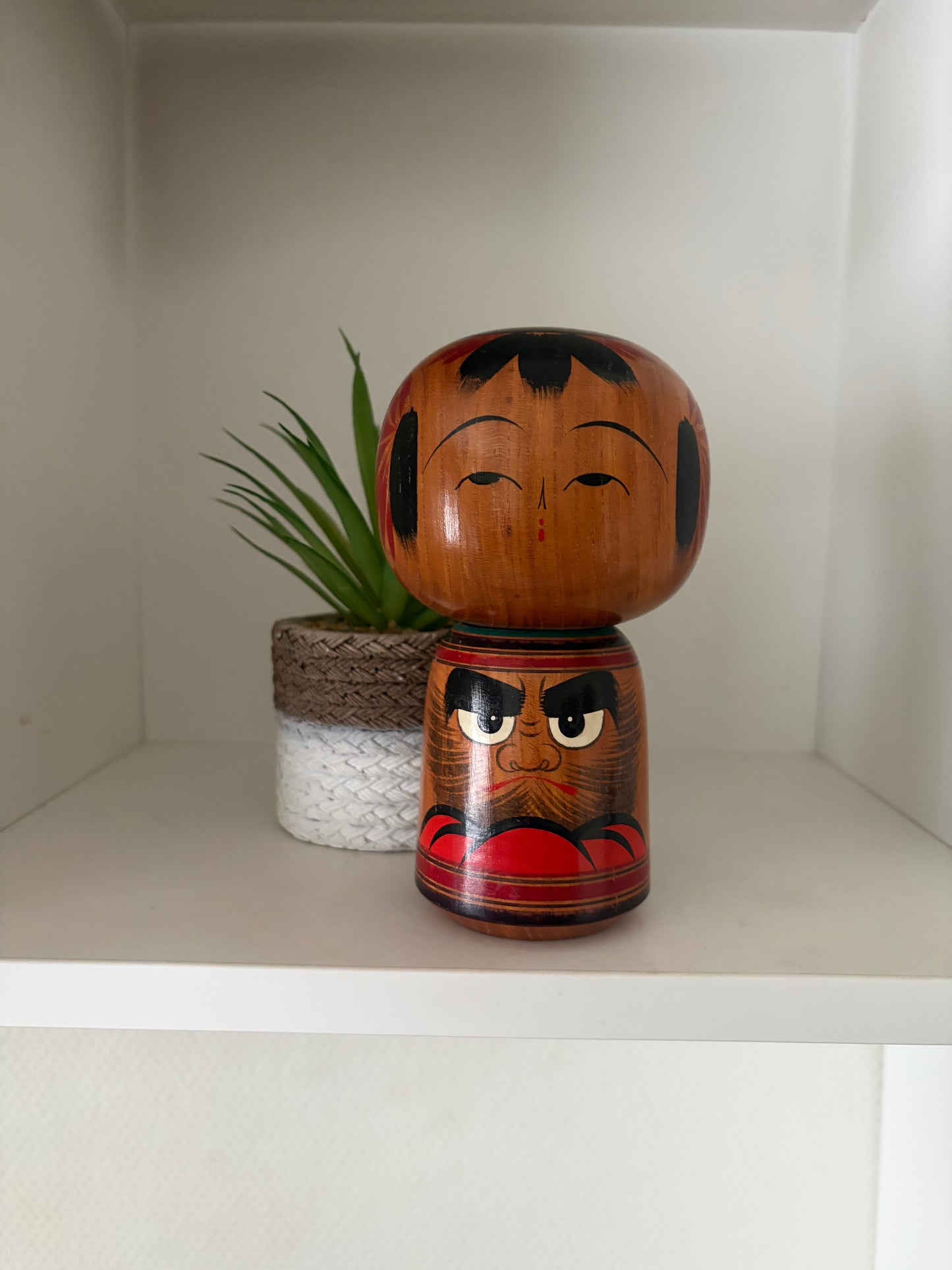 Vintage traditional kokeshi with Daruma