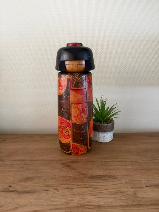 Rare vintage Sosaku kokeshi by Toa Sekiguchi (1942-)