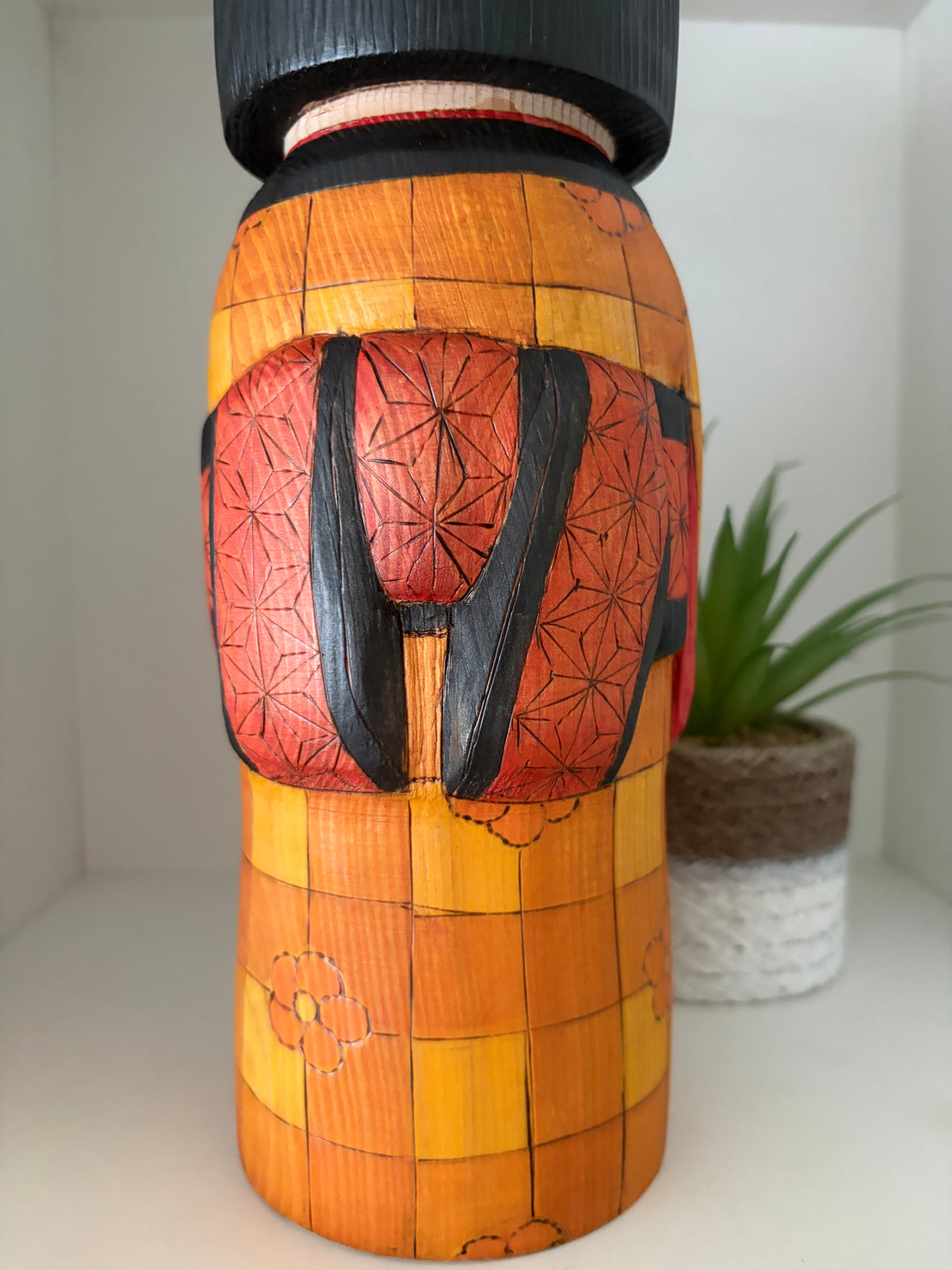 Exclusive one of a kind kokeshi by Yuko Yamazaki