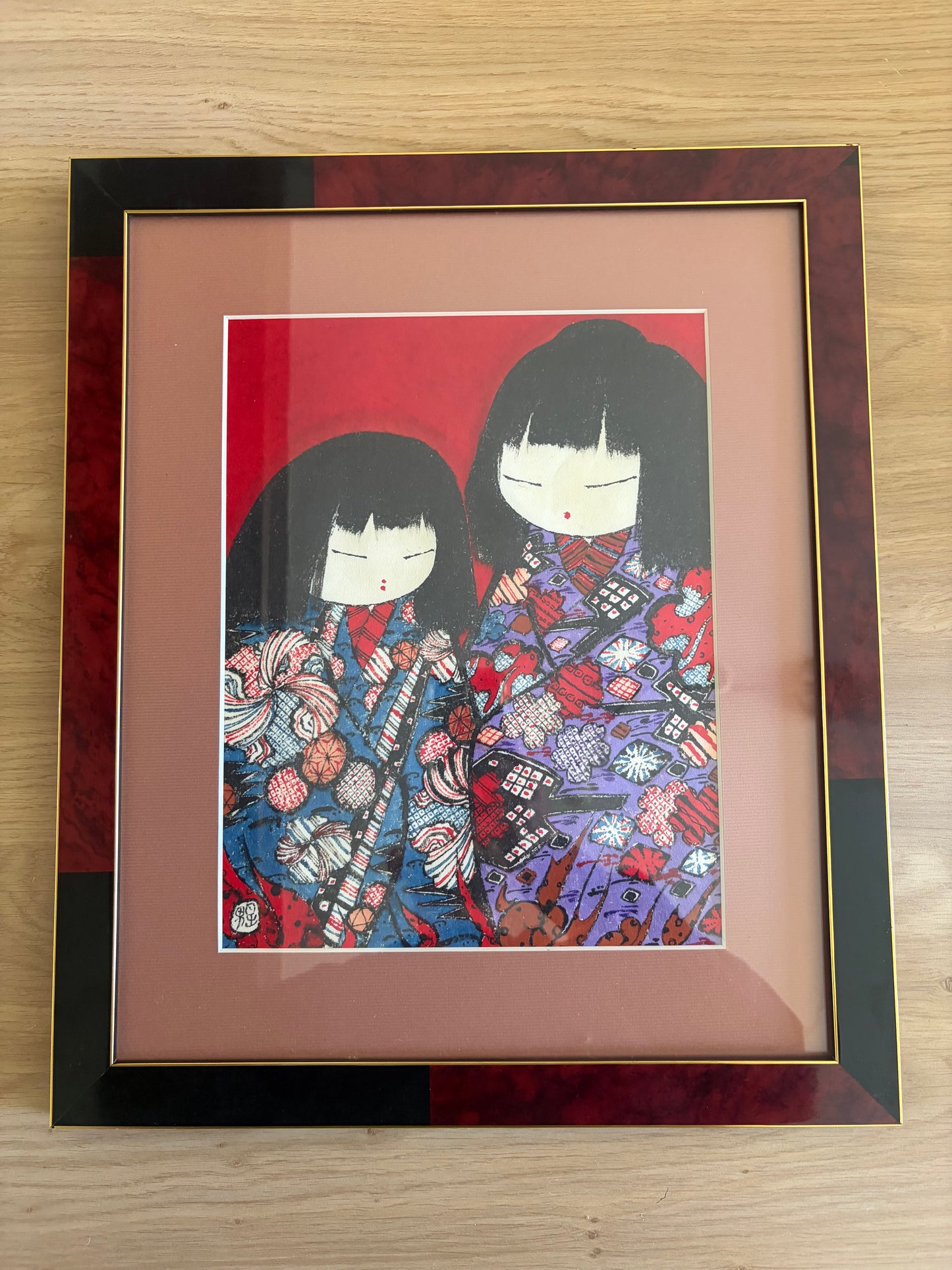 Exclusive vintage watercolor painting by Hideo Ishihara (1925-1999)