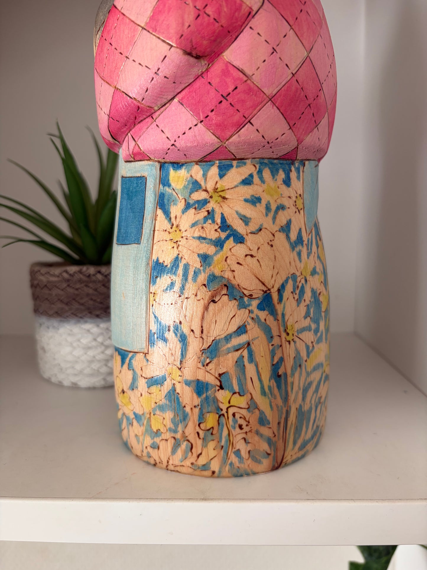 Unique Modern Sosaku kokeshi by Yuko Yamazaki - With box