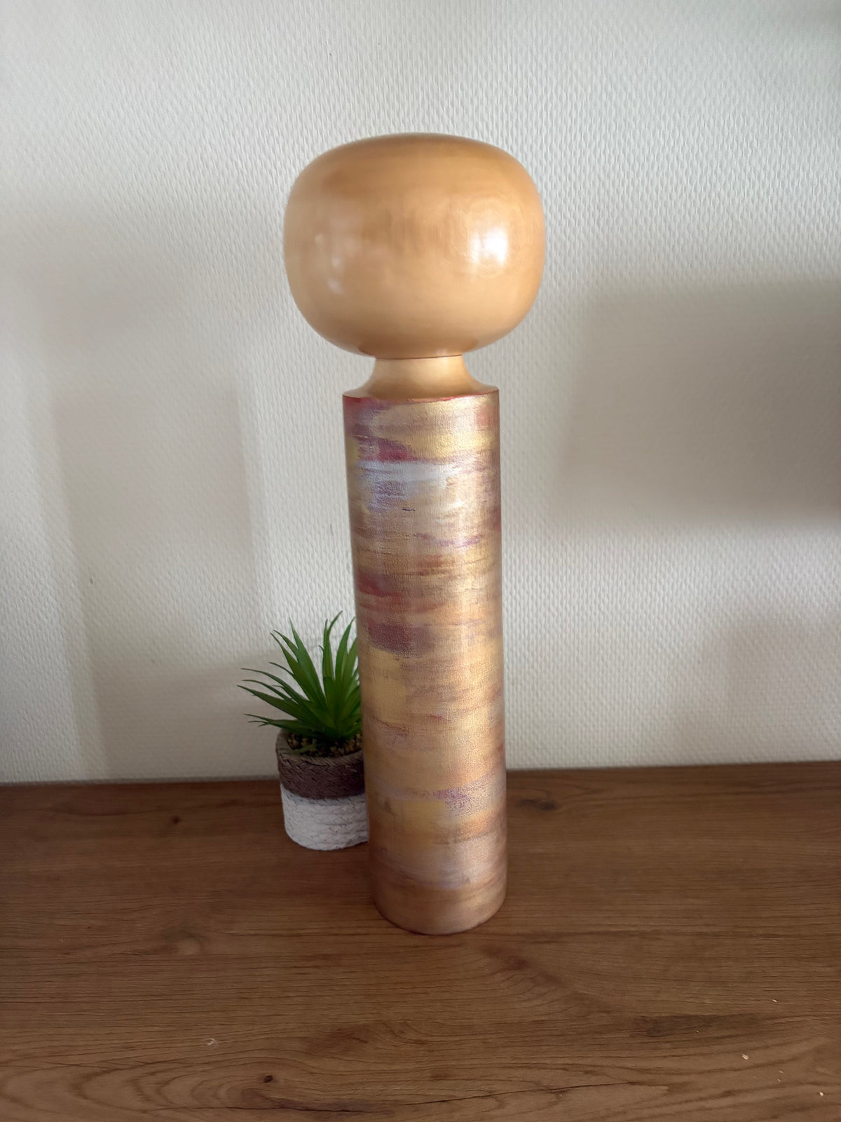 Rare Vintage Creative Kokeshi By  Takahashi Hashime (1918-2002) 44,5cm‼️