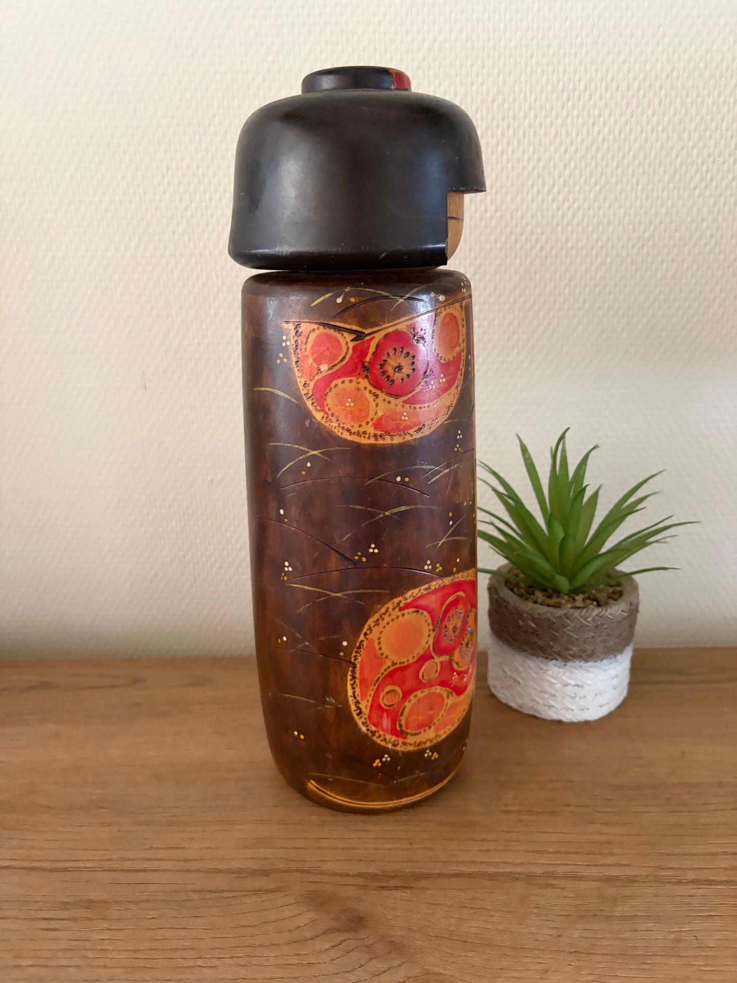 Rare vintage Sosaku kokeshi by Toa Sekiguchi (1942-)