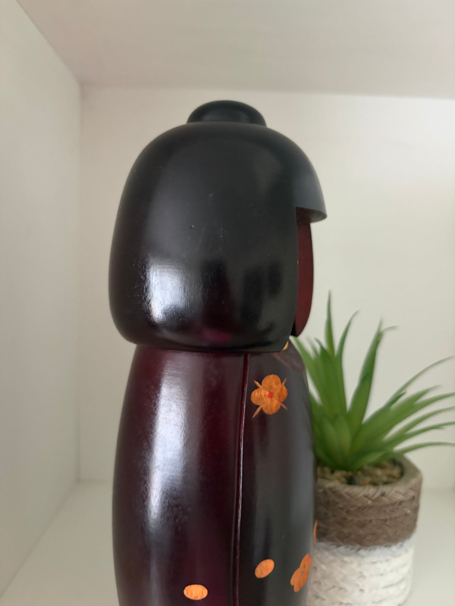 Rare Vintage Sosaku kokeshi by Aoki Ryoka (1931-)