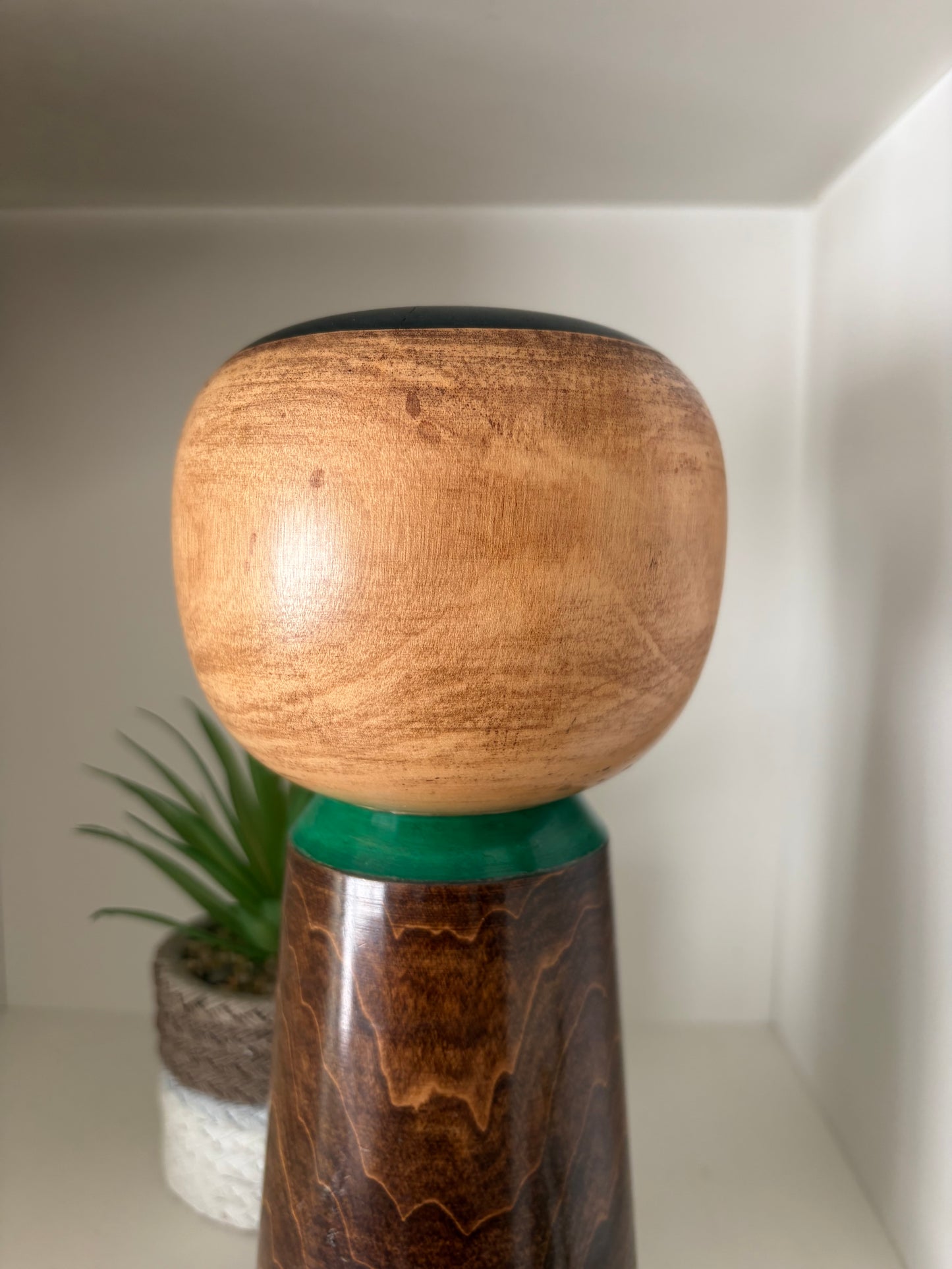 Rare Sosaku Kokeshi By Akinori Takahashi (1957-) - TSUBAKINOKO