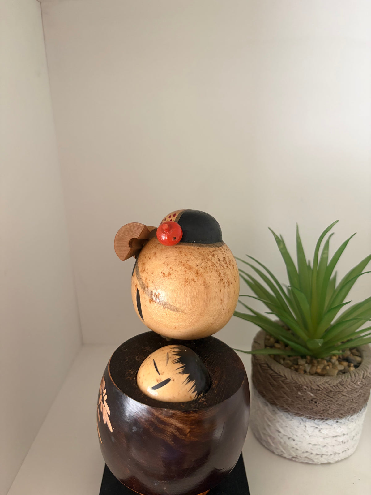 Vintage Sosaku kokeshi by Isamu Yamakawa - Mother and child
